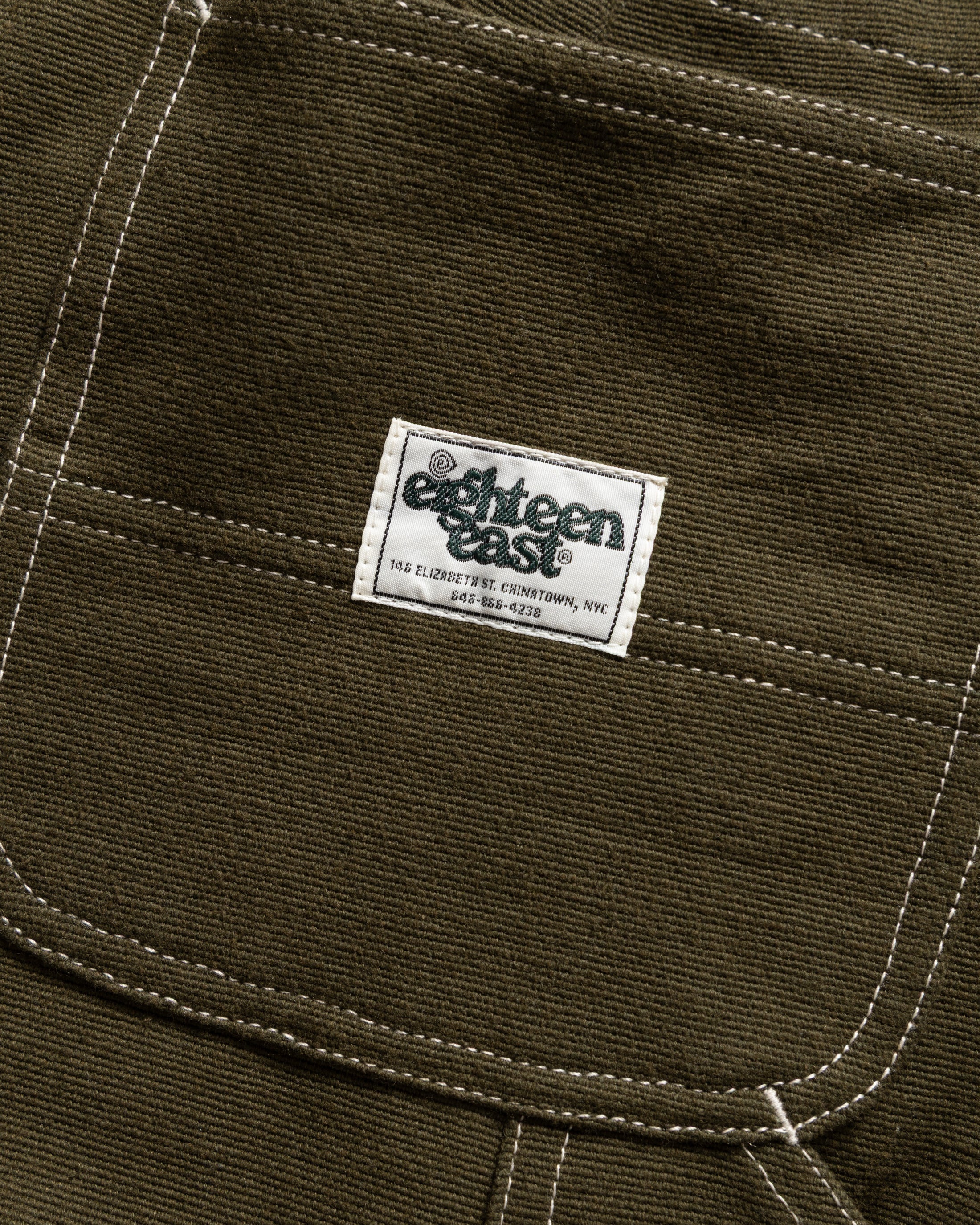 ELI HAND-EMBROIDERED DOUBLE KNEE WORK PANT - IVY GREEN HANDSPUN COTTON CANVAS