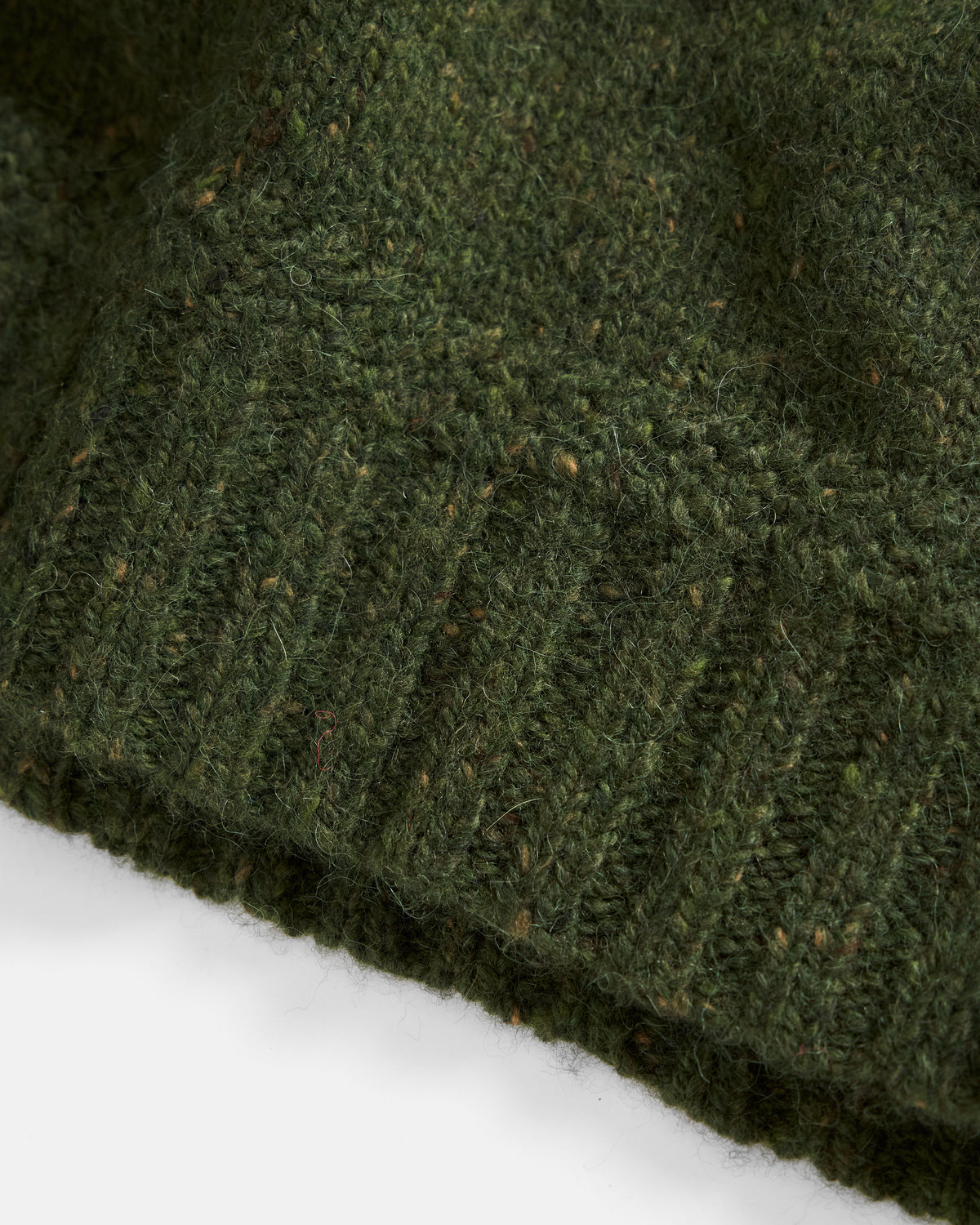 FIGLI CREWNECK SWEATER - SURPLUS OLIVE ANDES ALPACA / MERINO BLENDED TWEED