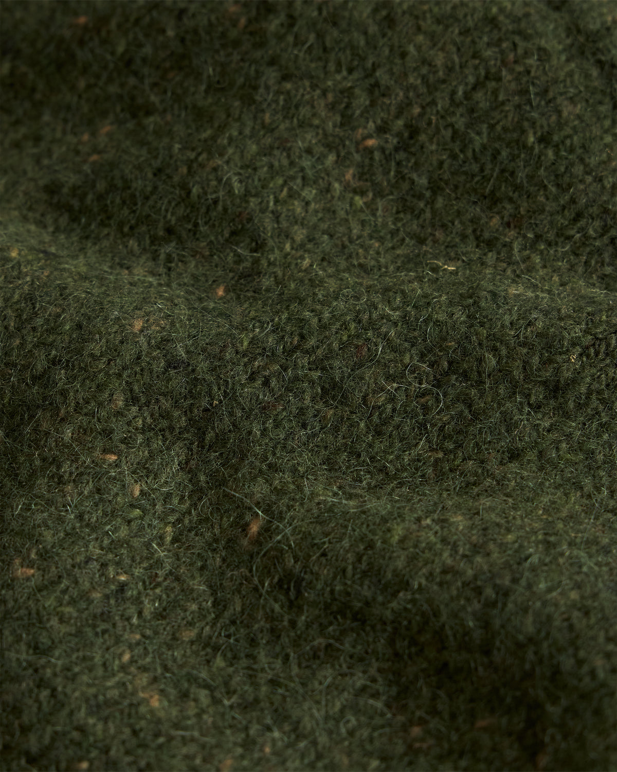 FIGLI CREWNECK SWEATER - SURPLUS OLIVE ANDES ALPACA / MERINO BLENDED TWEED