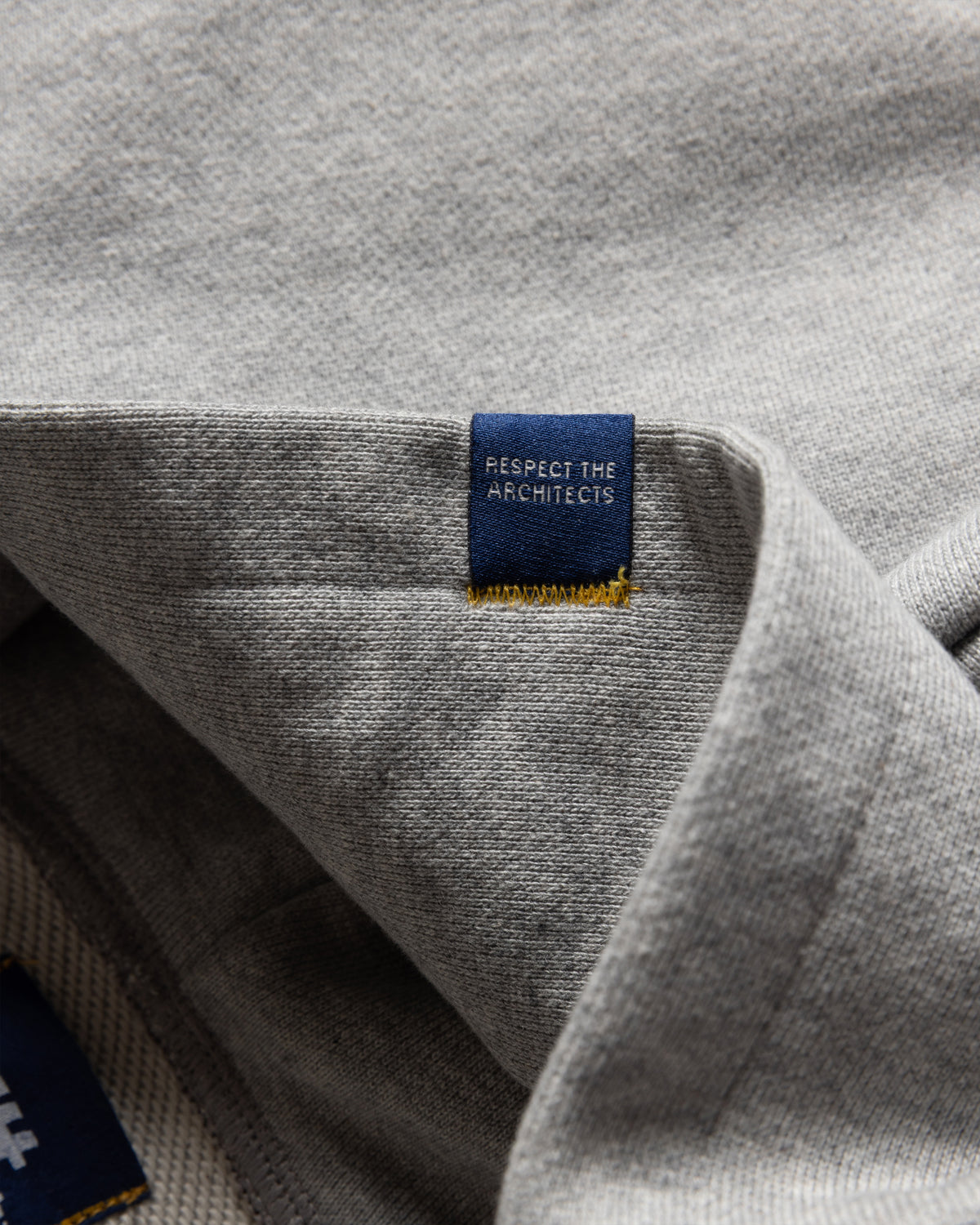 A# MOTO HOODED SWEATSHIRT - PRACTICE HEATHER HAND BLOCK PRINTED 19oz. ALL COTTON LOOPBACK TERRY FLEECE
