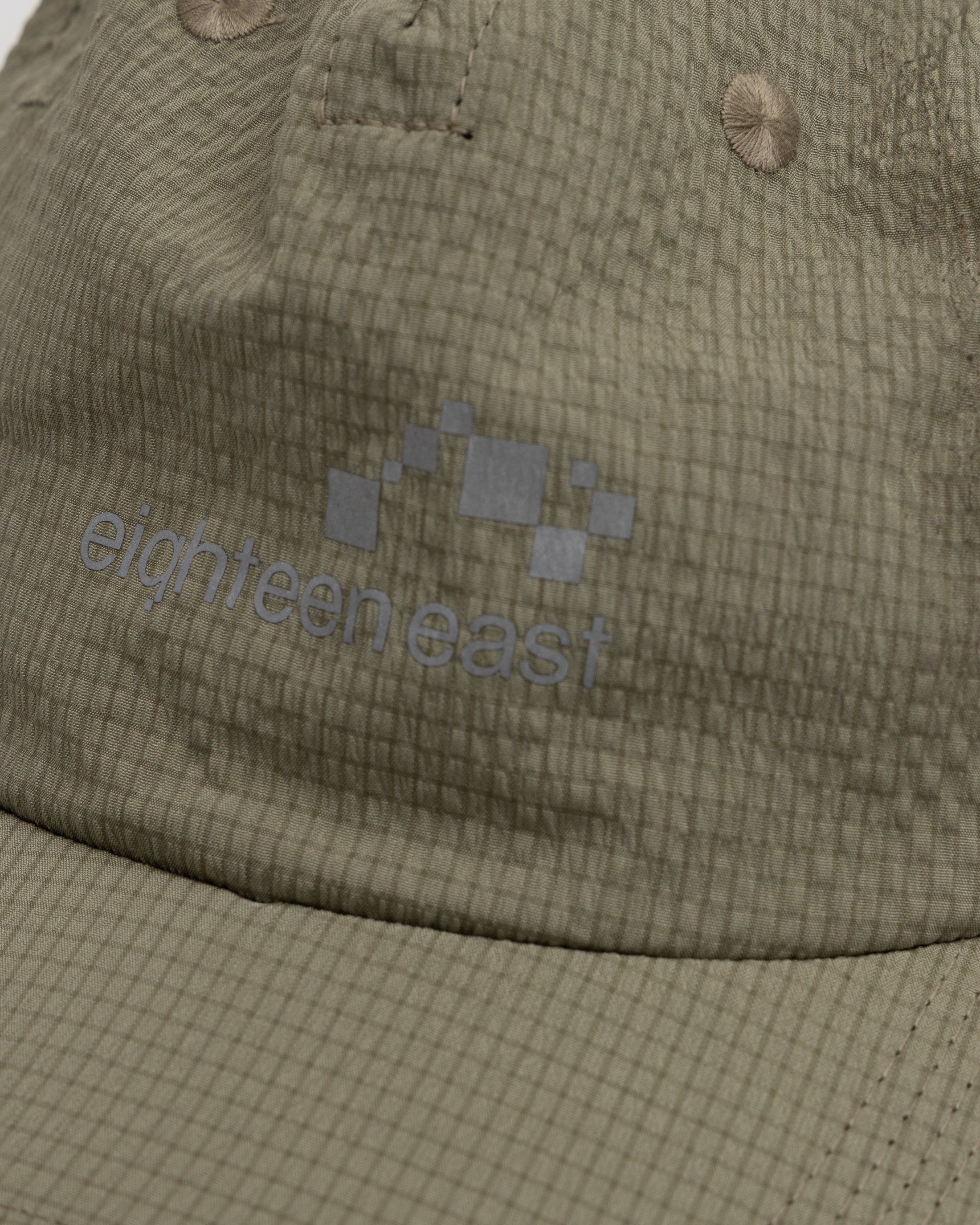 STOWE UNLINED 5 PANEL HAT - SUNBLEACHED KELP "COBBLESTONE" NYLON RIPSTOP