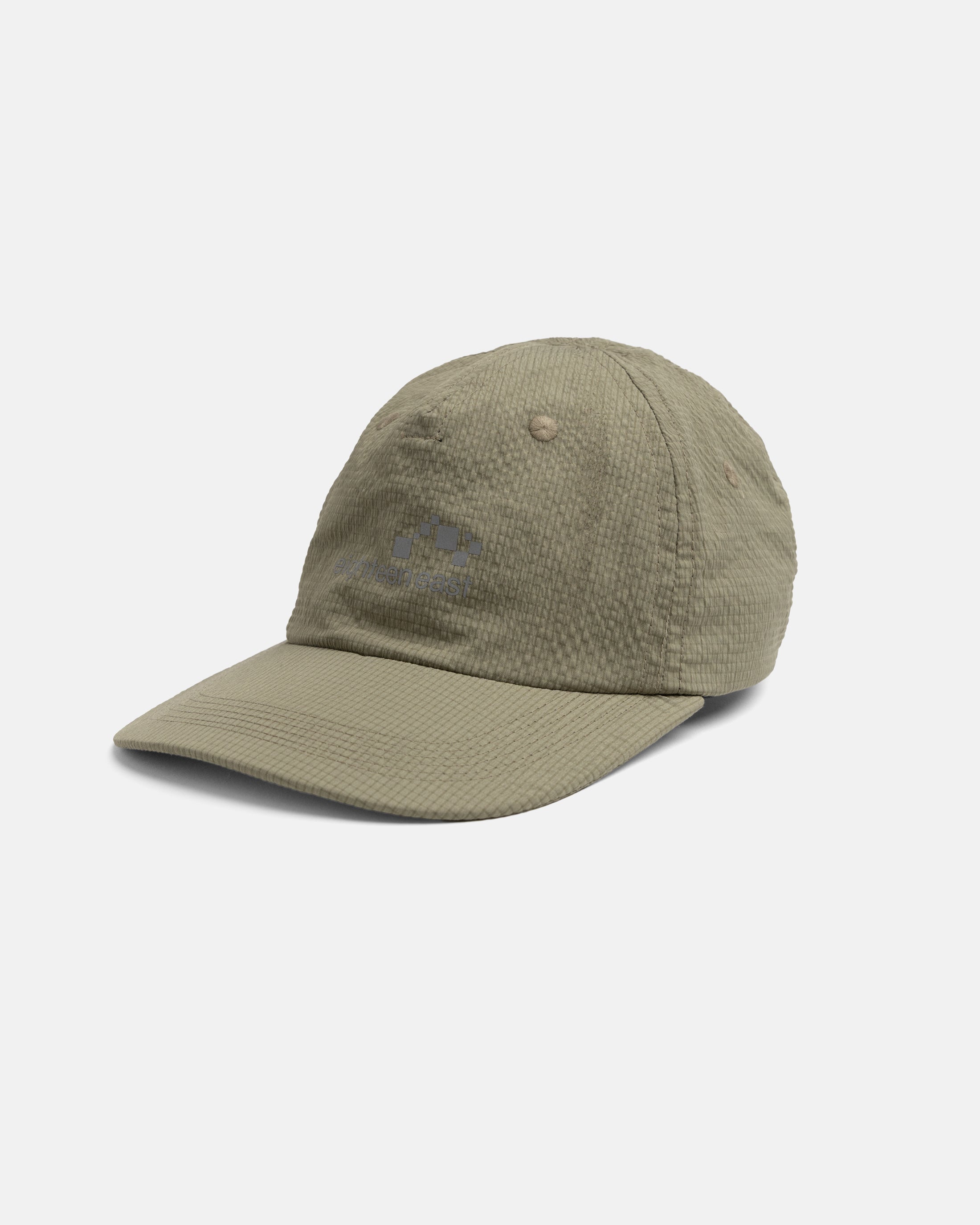 STOWE UNLINED 5 PANEL HAT - SUNBLEACHED KELP "COBBLESTONE" NYLON RIPSTOP