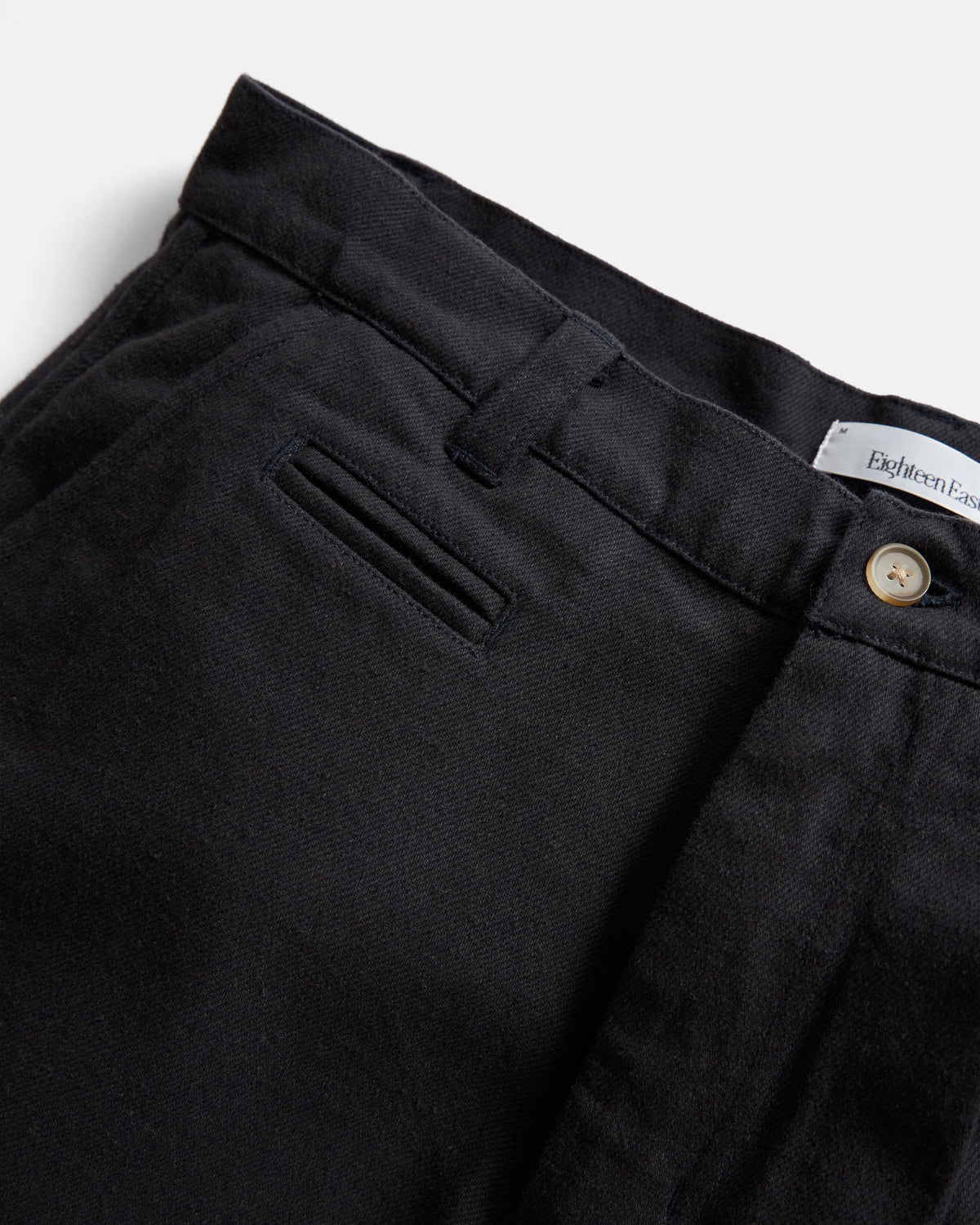 HAYS ASYMETRICAL PLEATED PANT - MIDNIGHT NAVY COTTON TWILL