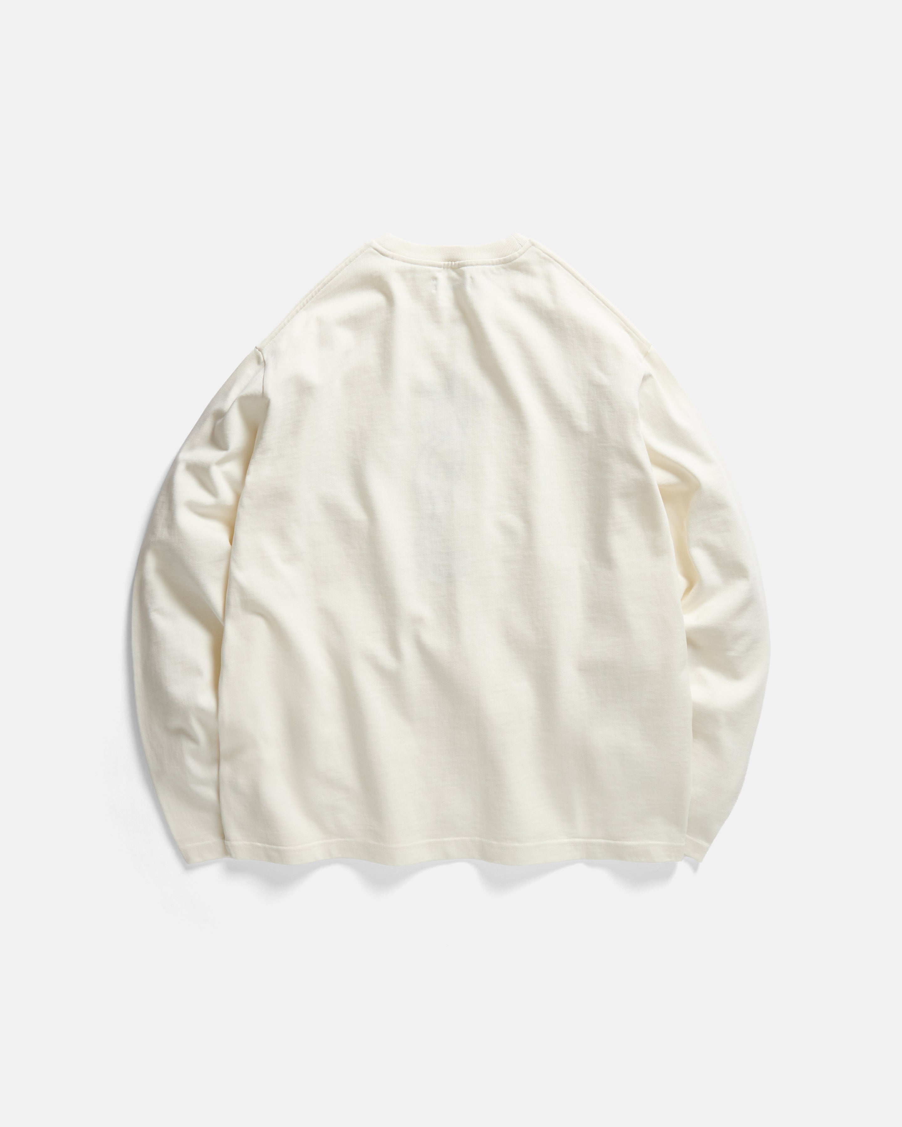 HELIOS L/S MOORE HEAVYWEIGHT TEE - WHITE 12.25 oz. COTTON JERSEY