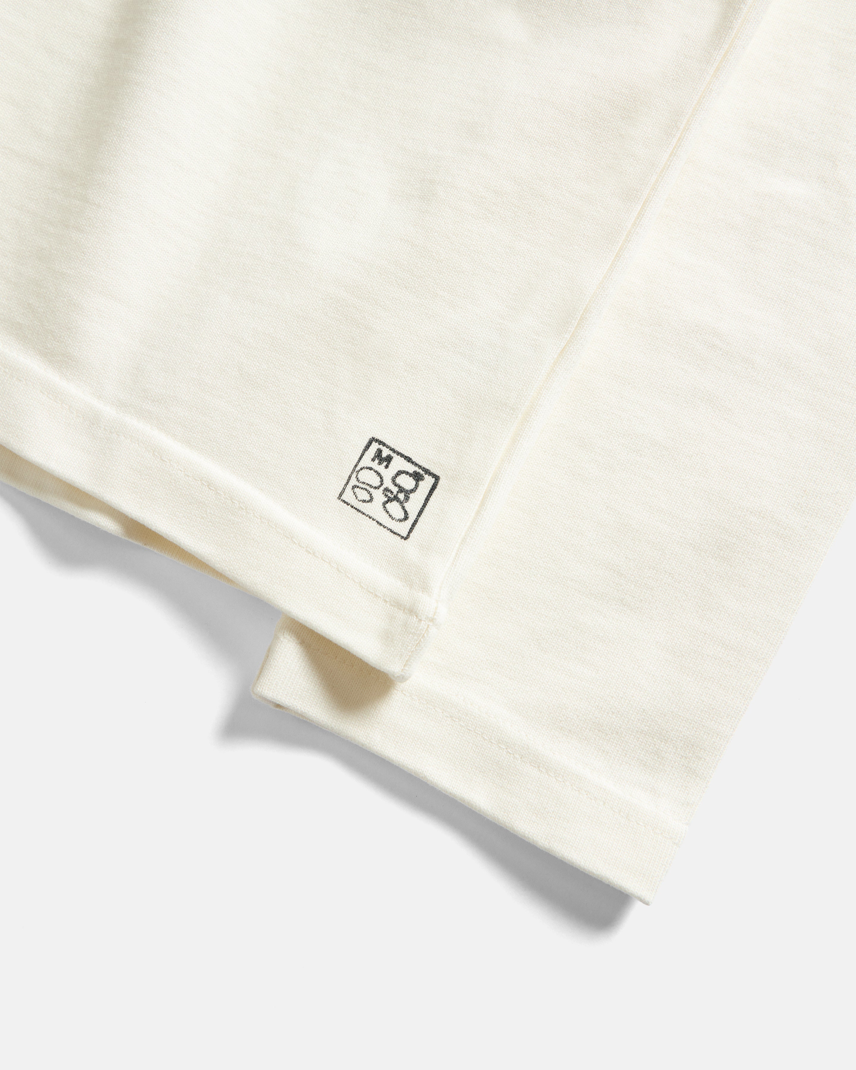 HELIOS L/S MOORE HEAVYWEIGHT TEE - WHITE 12.25 oz. COTTON JERSEY