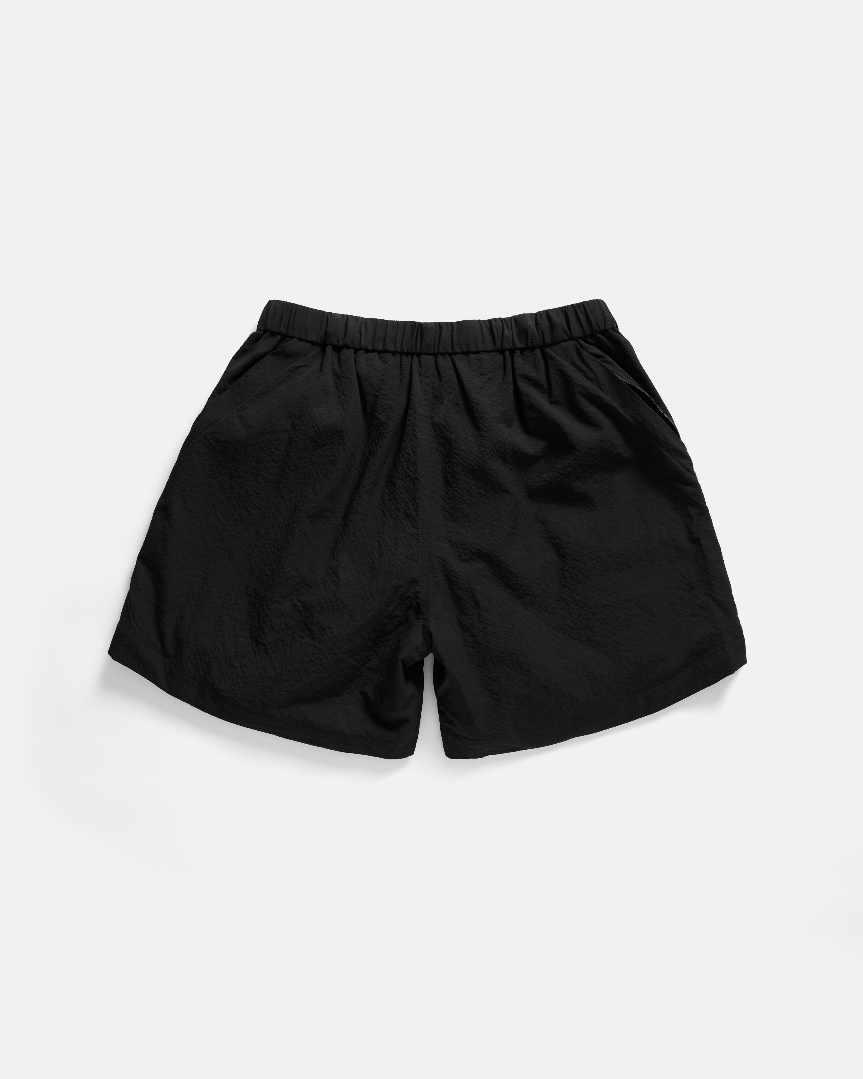 HERRELL TRAIL SHORT - BLACK "COBBLESTONE" NYLON RIPSTOP