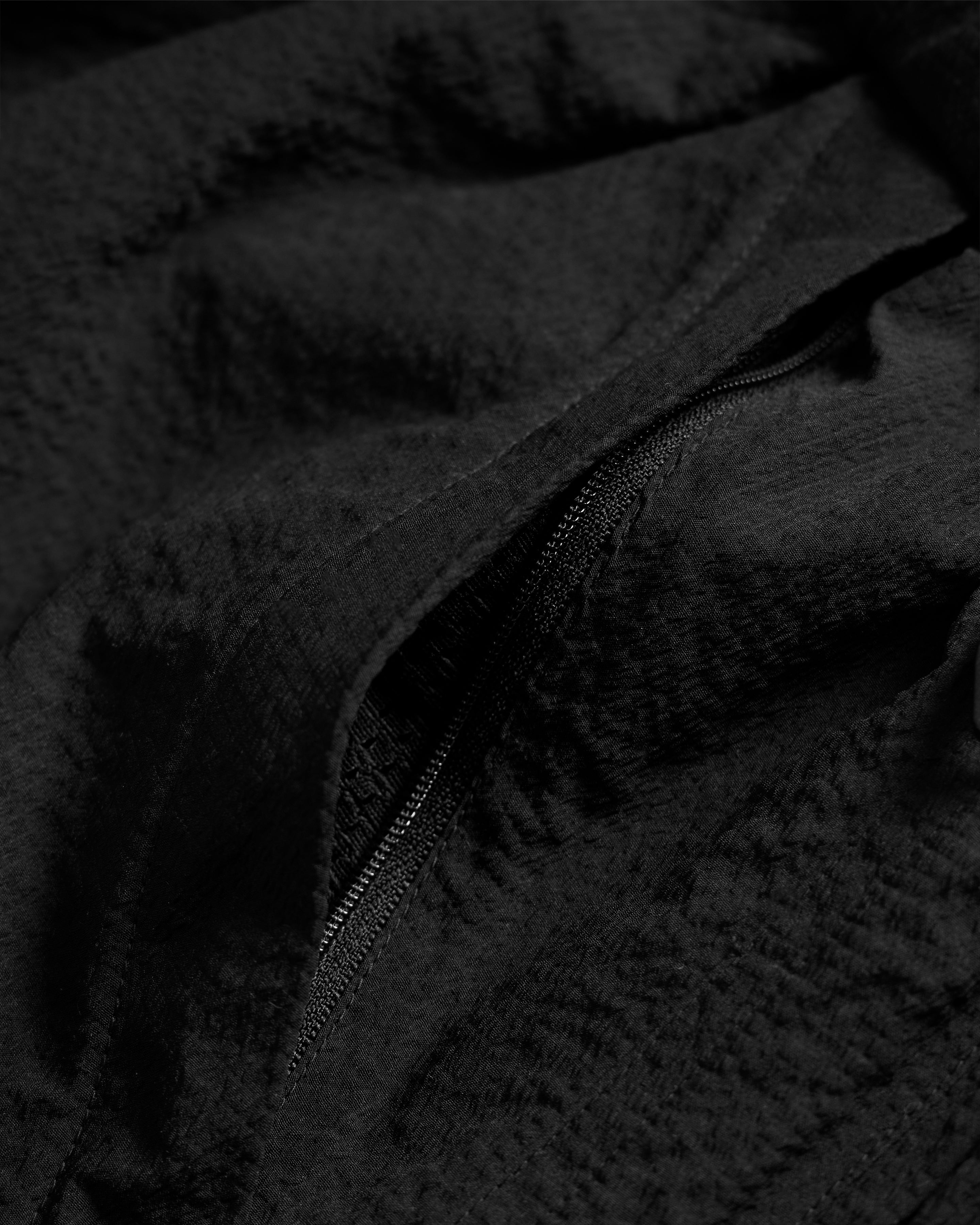 HERRELL TRAIL SHORT - BLACK "COBBLESTONE" NYLON RIPSTOP