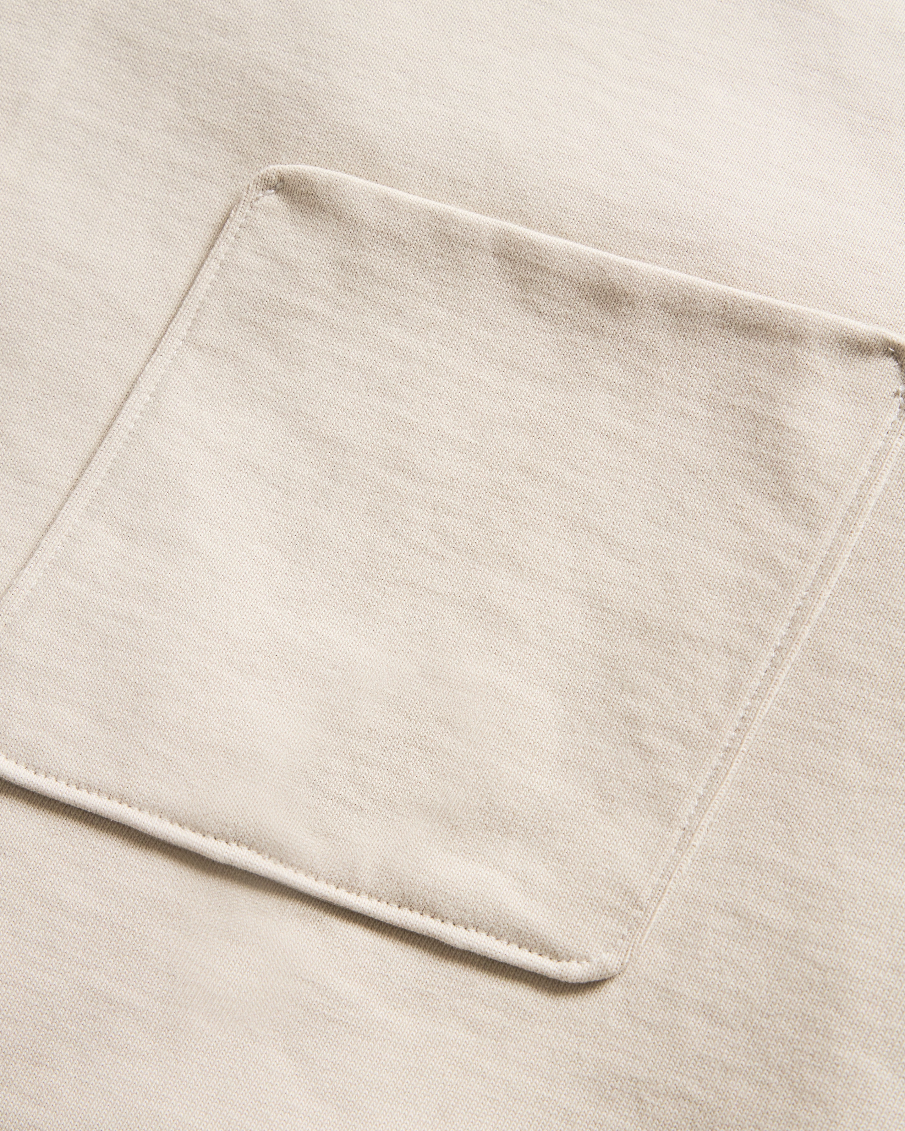 HIROCK HALF SLEEVE CREWNECK - SALT HEAVYWEIGHT COTTON JERSEY