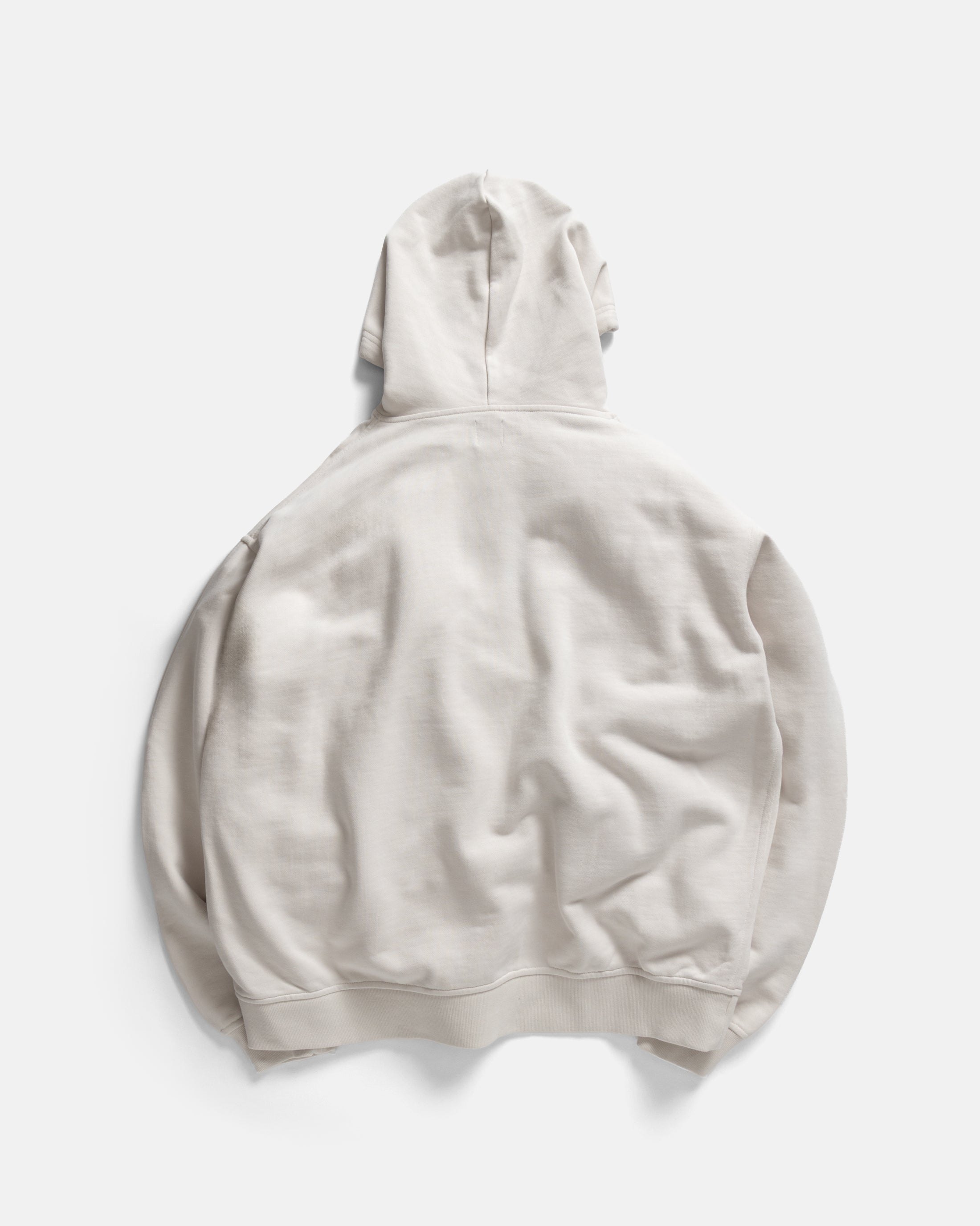 NOVIS HOODED SWEATSHIRT - ECRU 19oz. ALL COTTON LOOPBACK TERRY FLEECE