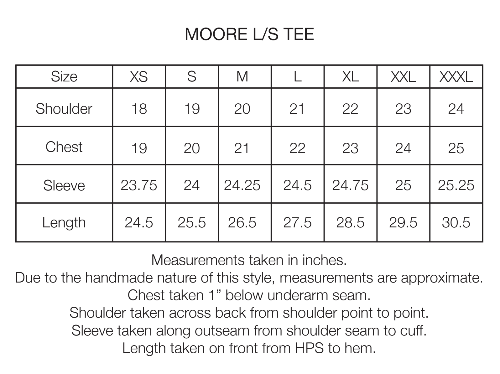 HELIOS L/S MOORE HEAVYWEIGHT TEE - WHITE 12.25 oz. COTTON JERSEY