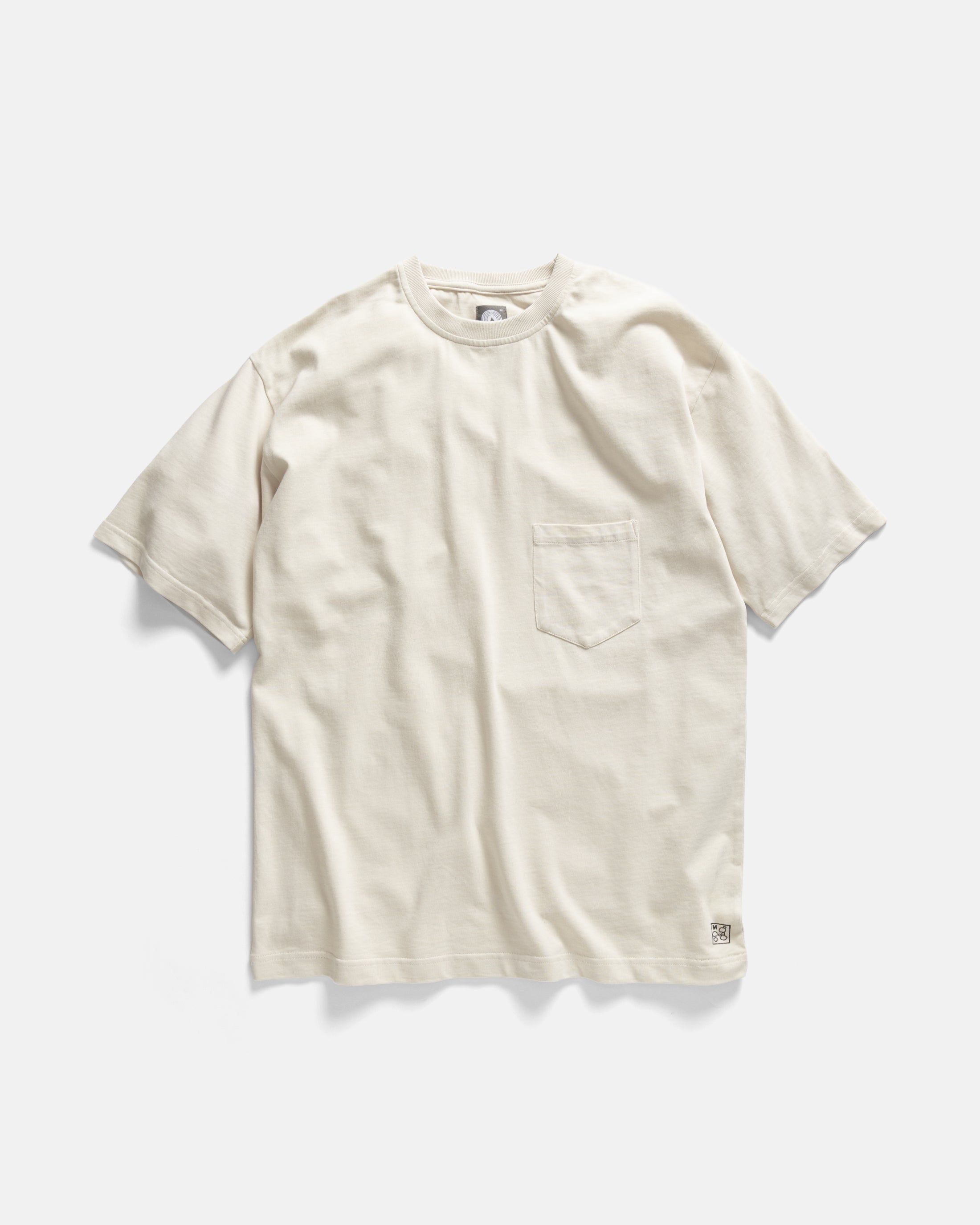 IAN VINTAGE POCKET TEE - TRAVERTINE ECRU 7.75 oz. ALL SEASON COTTON JERSEY