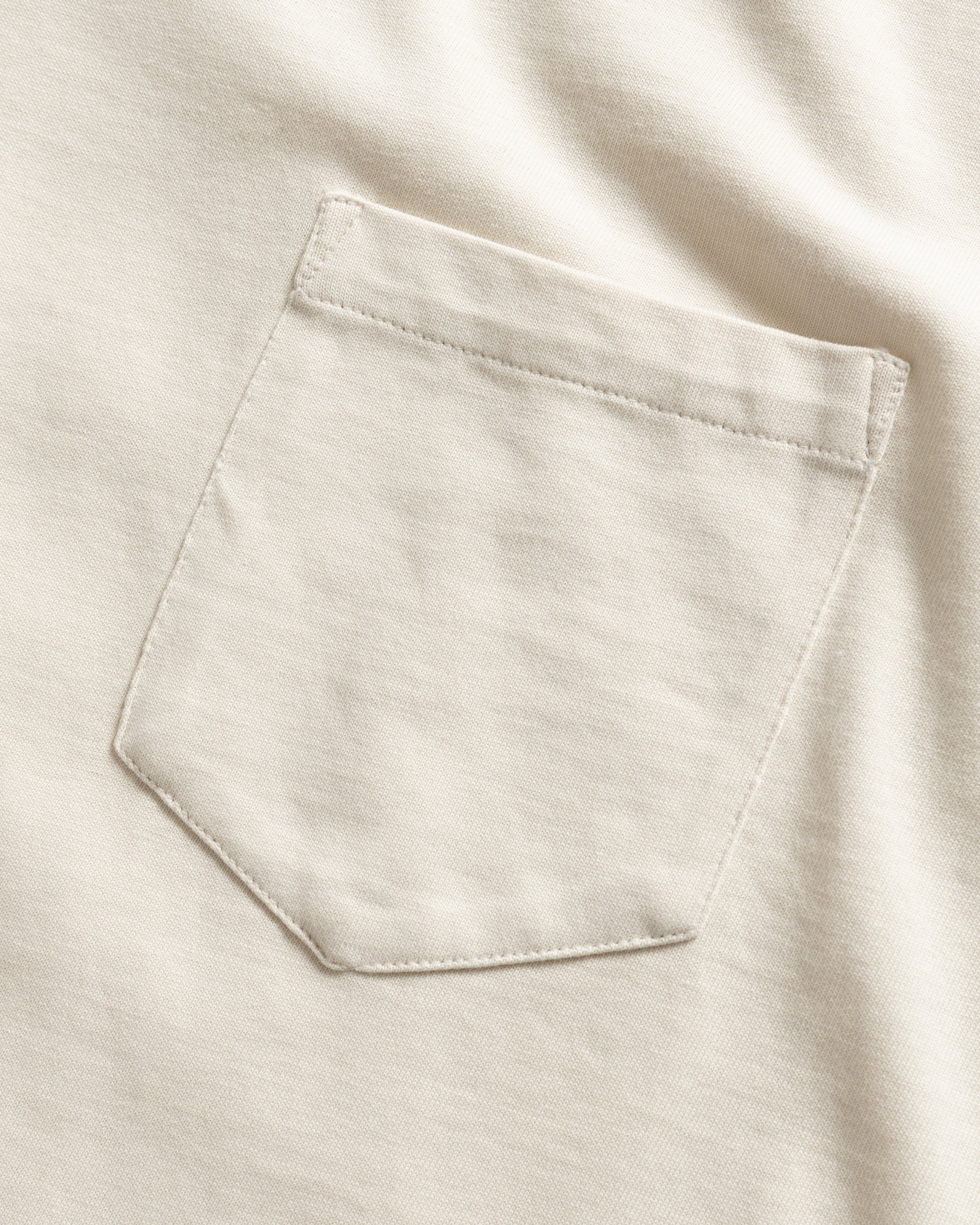 IAN VINTAGE POCKET TEE - TRAVERTINE ECRU 7.75 oz. ALL SEASON COTTON JERSEY
