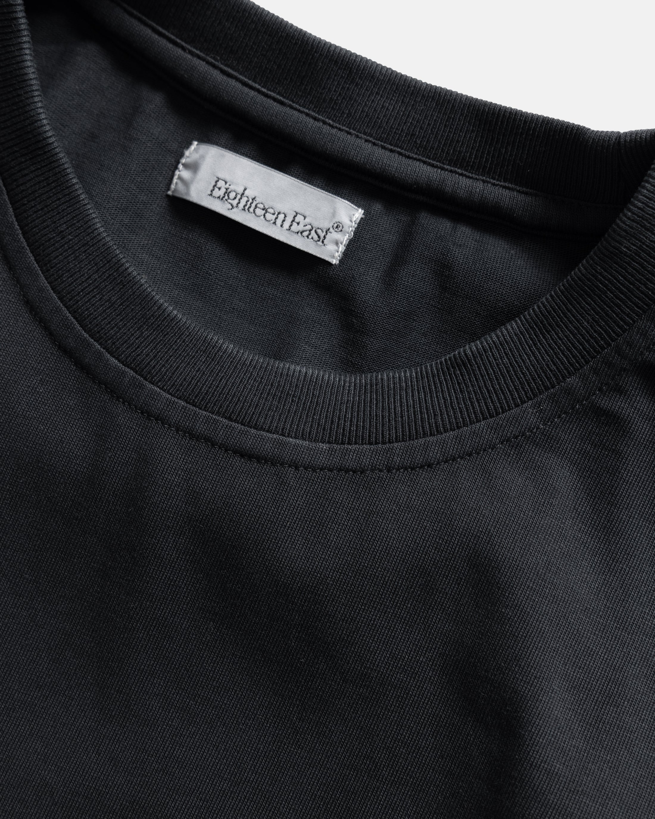 IAN VINTAGE POCKET TEE - WASHED BLACK 7.75 oz. ALL SEASON COTTON JERSEY