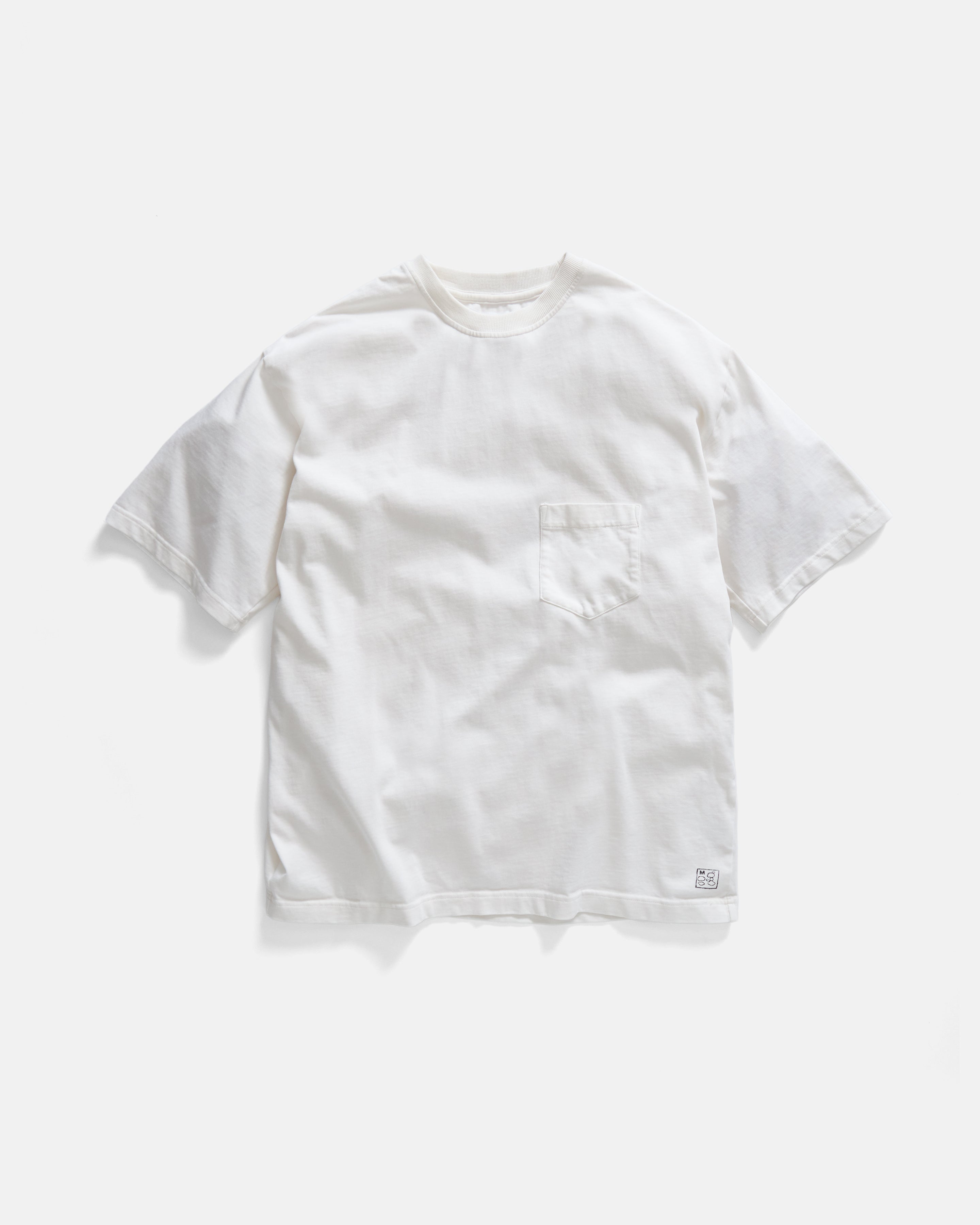 IAN VINTAGE POCKET TEE - WHITE 7.75 oz. ALL SEASON COTTON JERSEY