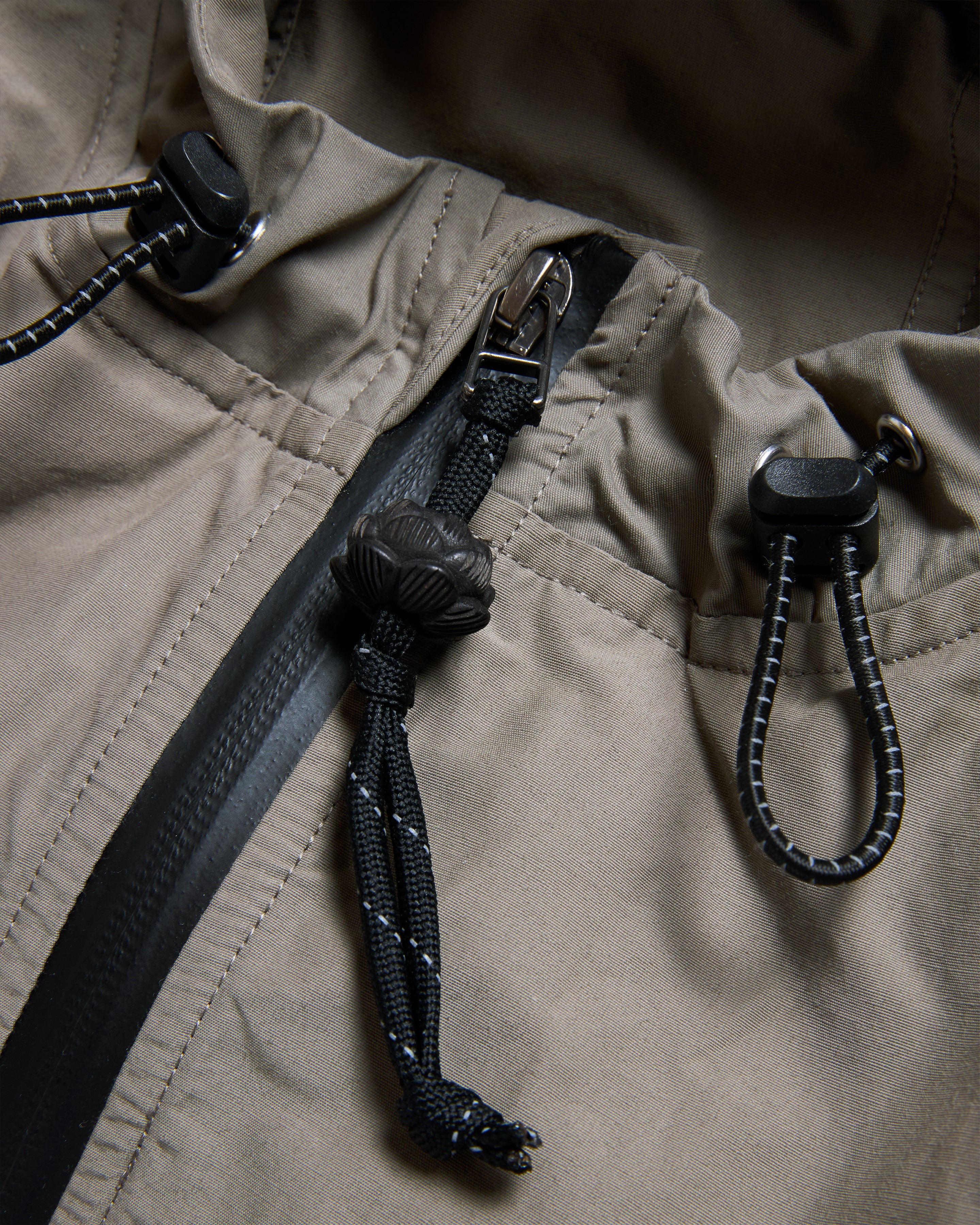 CASCADE OUTDOOR PROTECTION SYSTEM HOODED SHELL - BARELY SAGE / BLUESTONE WATER-REPELLENT 60/40 MOUNTAIN CLOTH