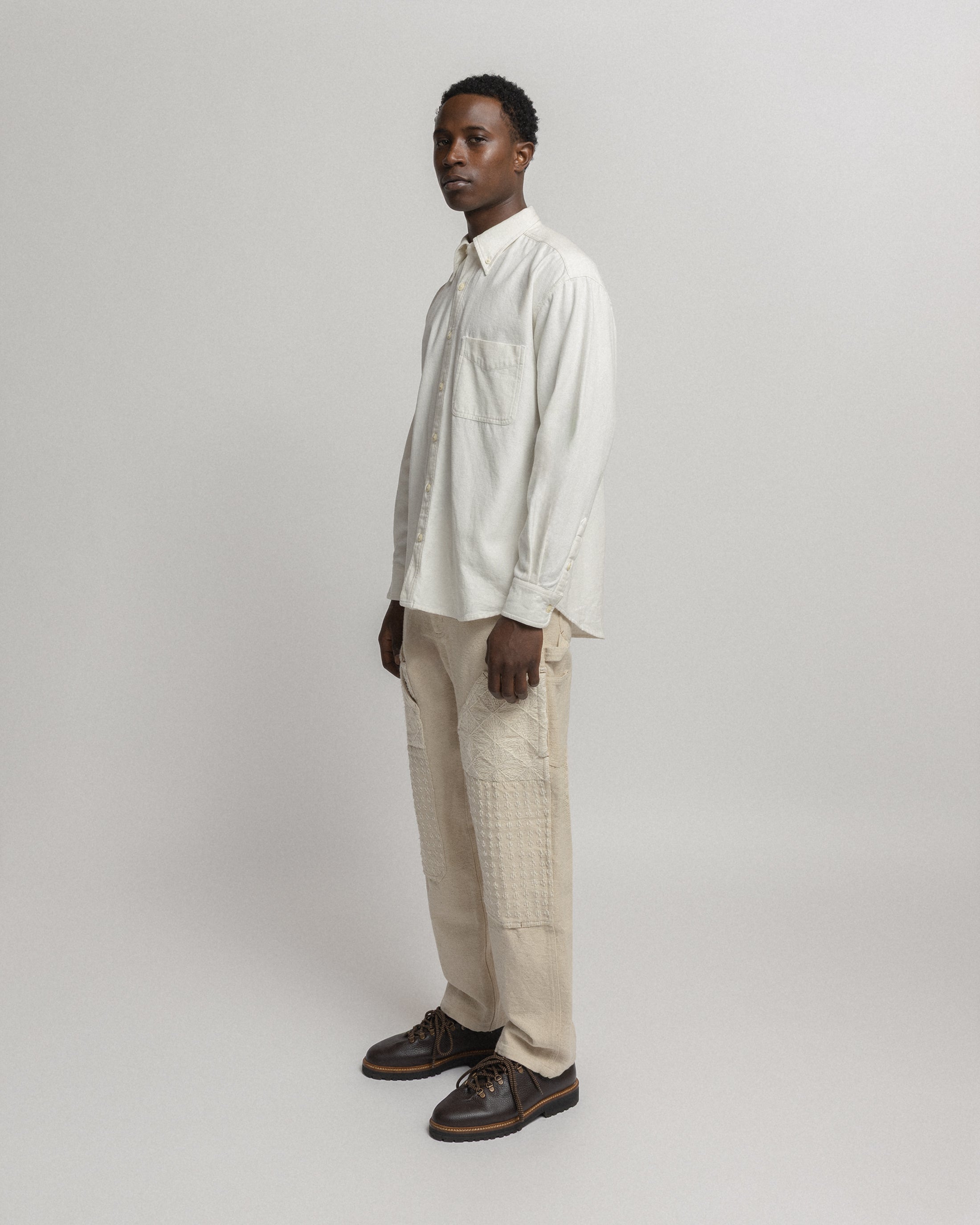 JESPER VINTAGE BUTTON DOWN SHIRT - UNDYED OXFORD CLOTH – 18 East