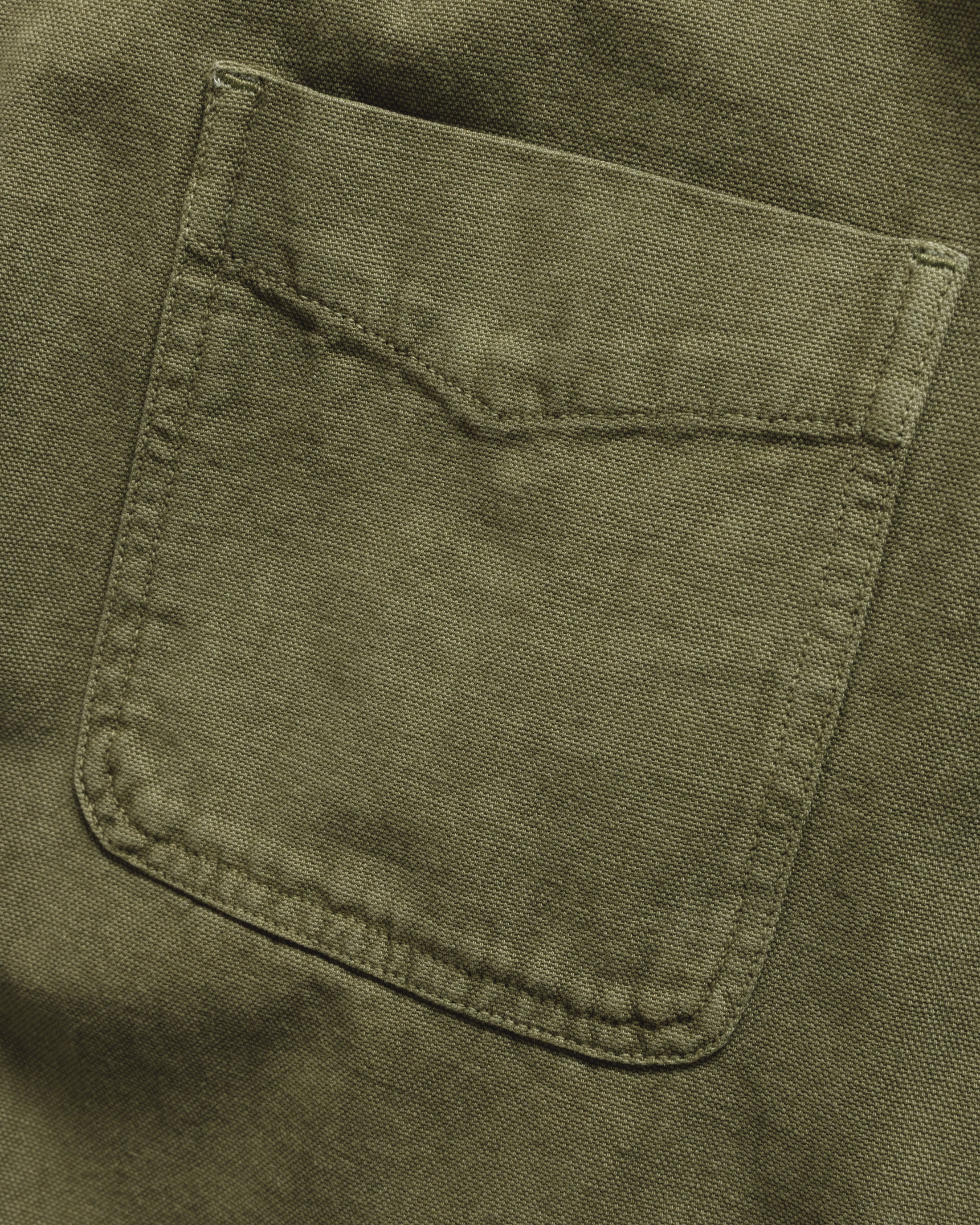 JESPER VINTAGE BUTTON DOWN SHIRT - OLIVE PIGMENT DYED OXFORD CLOTH