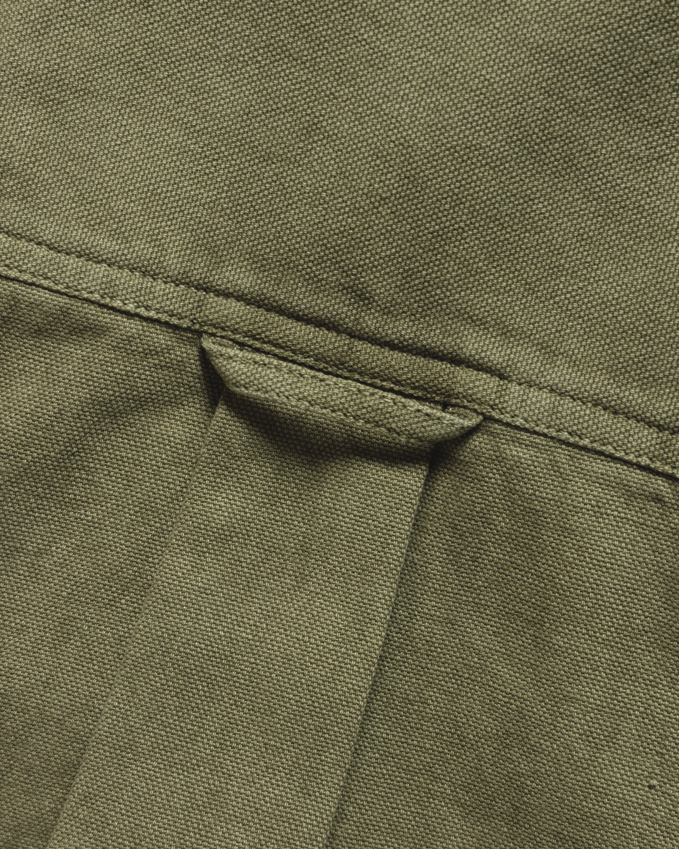 JESPER VINTAGE BUTTON DOWN SHIRT - OLIVE PIGMENT DYED OXFORD CLOTH