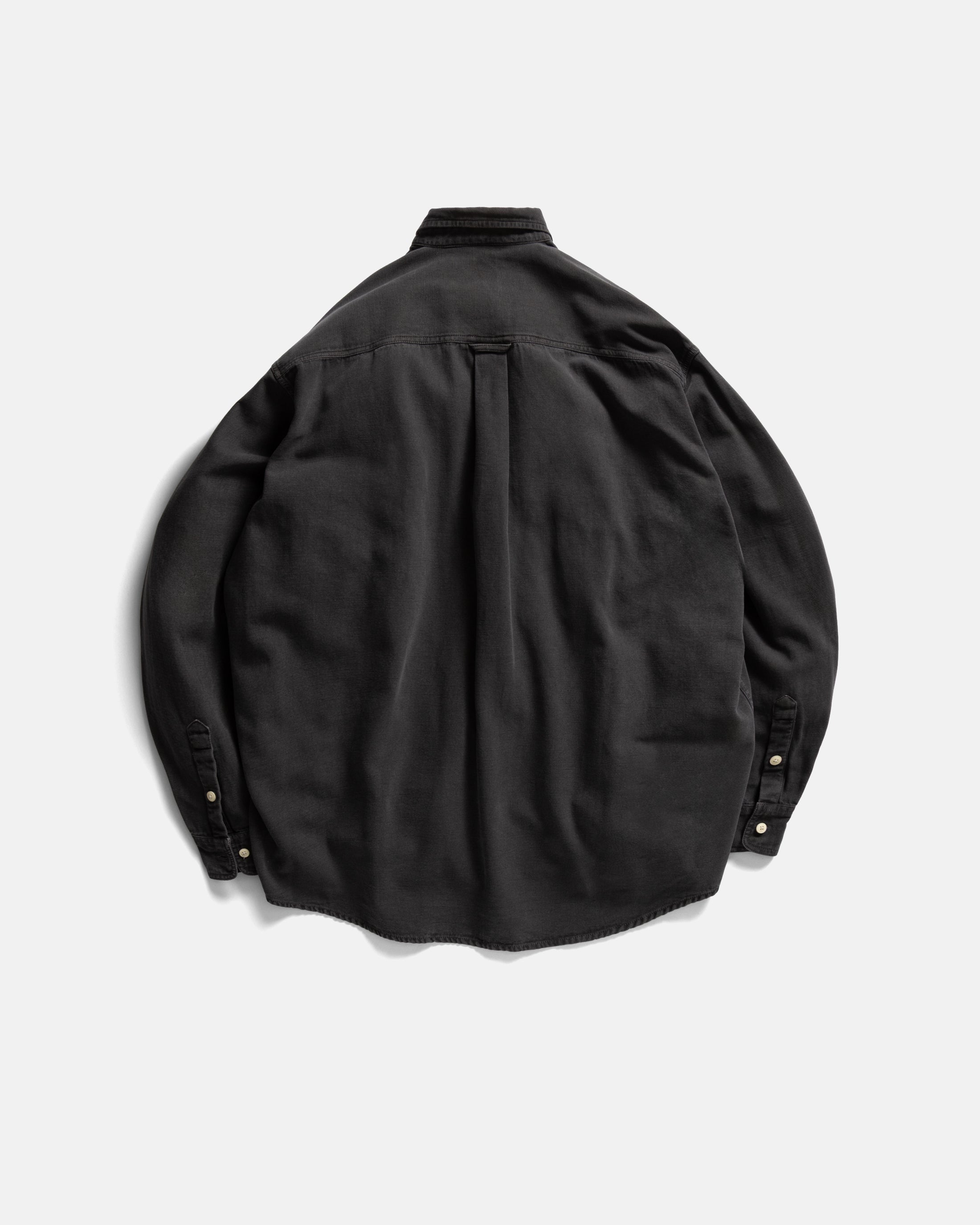 JESPER VINTAGE BUTTON DOWN SHIRT - BLACK PIGMENT DYED OXFORD CLOTH