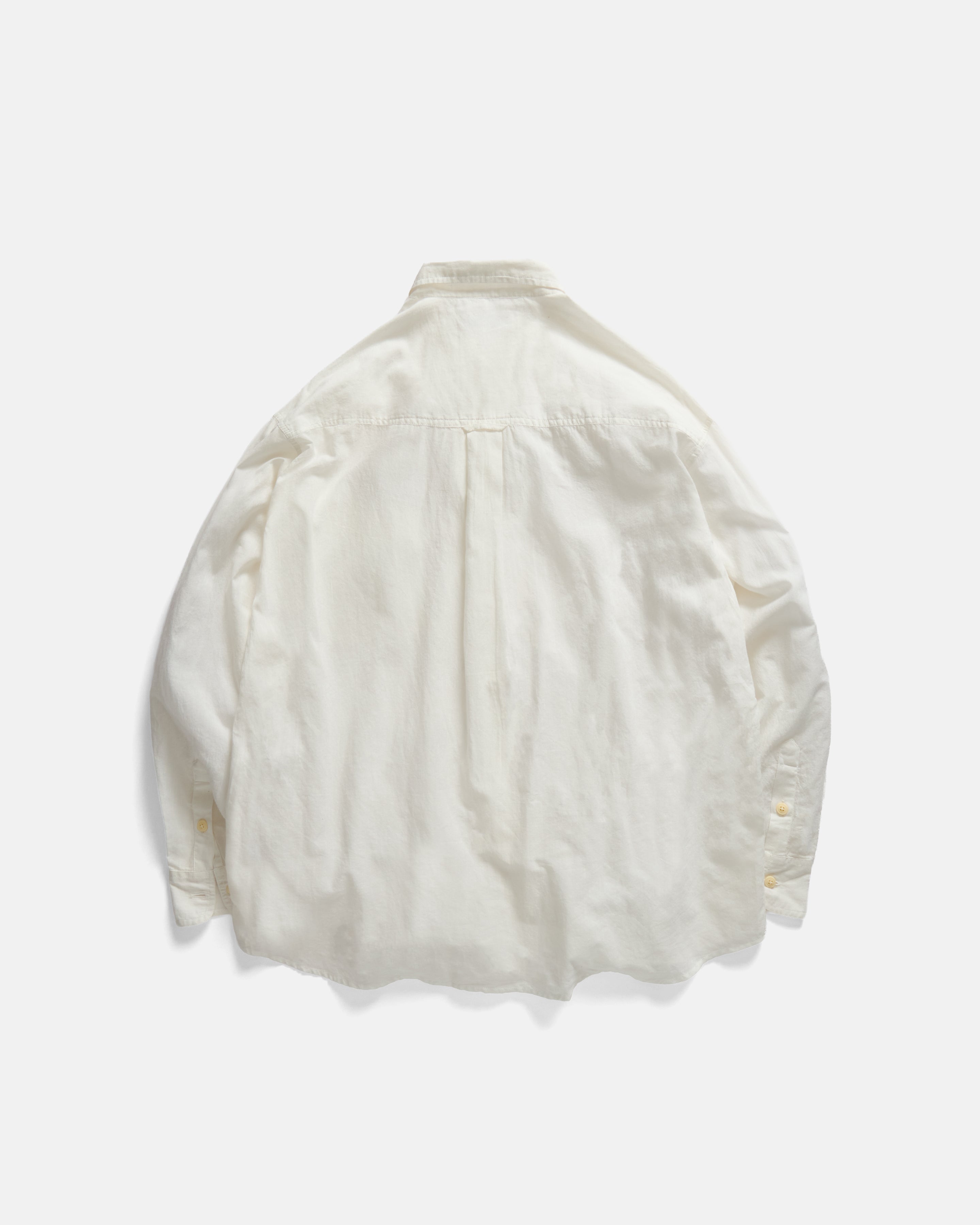 JESPER VINTAGE BUTTON DOWN SHIRT - WHITE FEATHERWEIGHT KHADI COTTON
