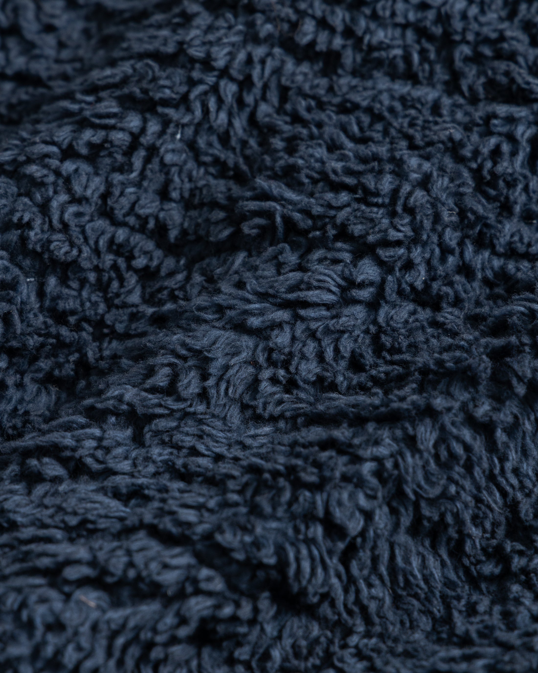 JOSEPH COACH'S JACKET - NAVY ORGANIC COTTON SHERPA