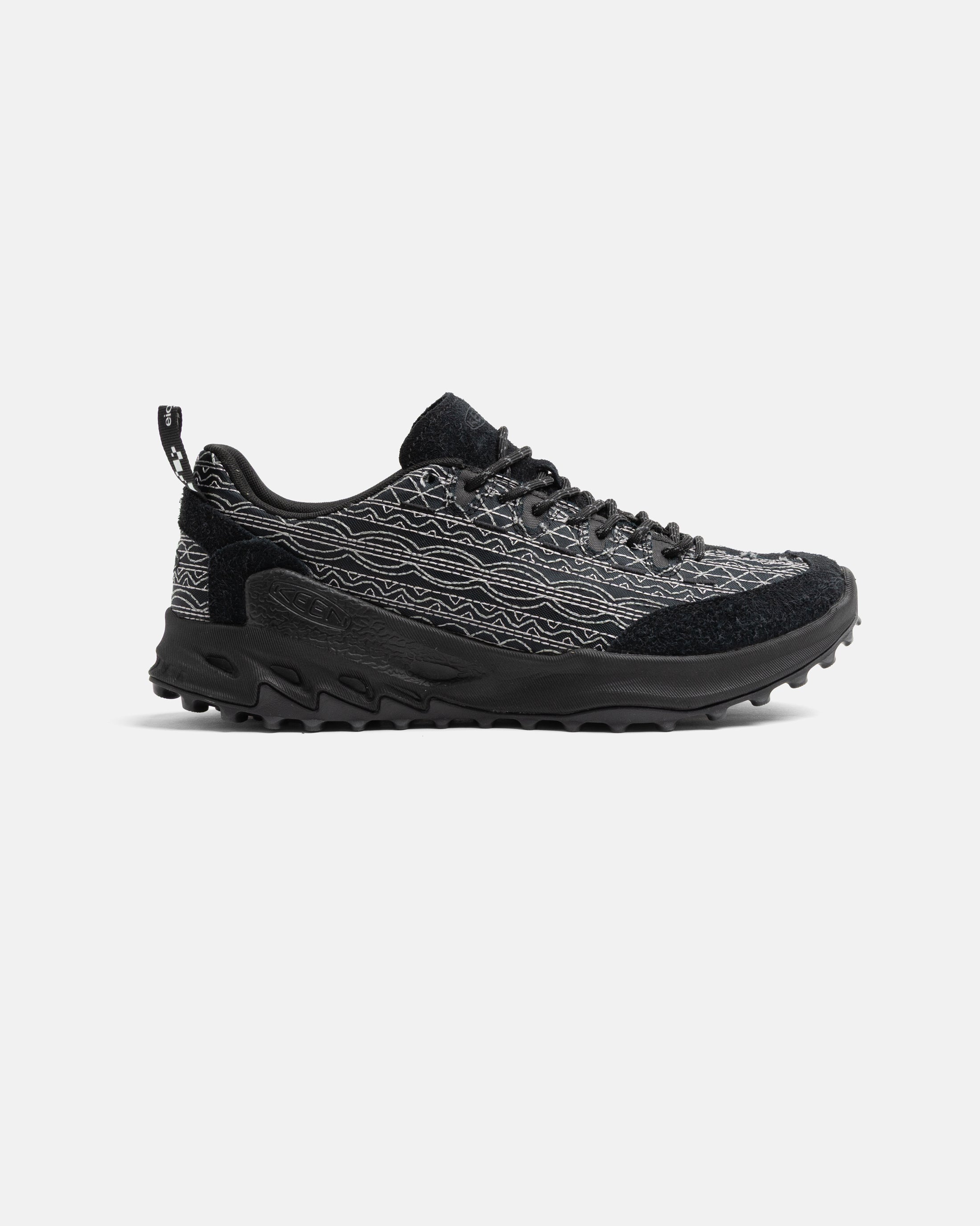 18 EAST x KEEN JASPER ZIONIC - BLACK / SILVER EMBROIDERED BALLISTIC NYLON AND SUEDE