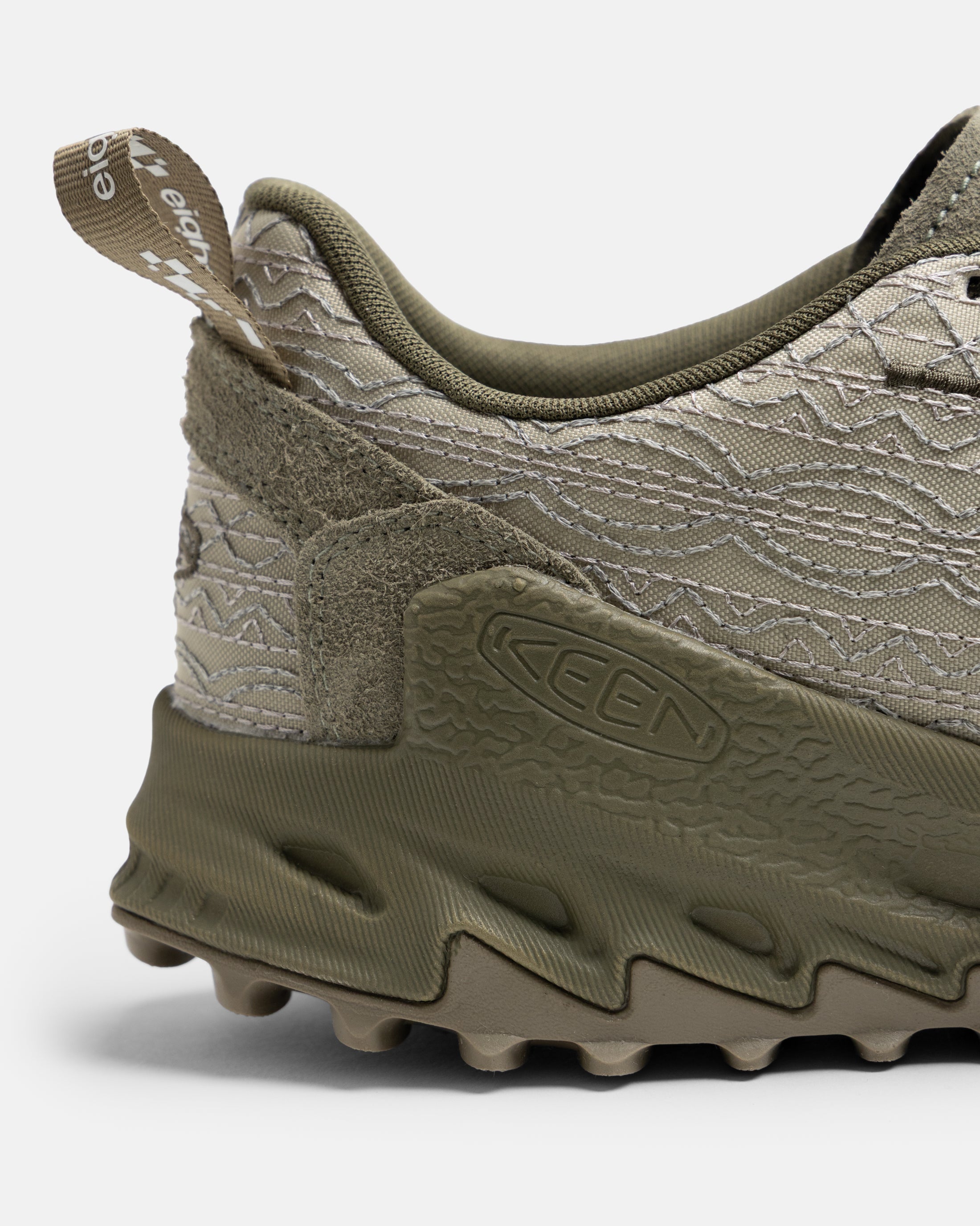 18 EAST x KEEN JASPER ZIONIC - ABBEY STONE / MERMAID / KALAMATA EMBROIDERED BALLISTIC NYLON AND SUEDE