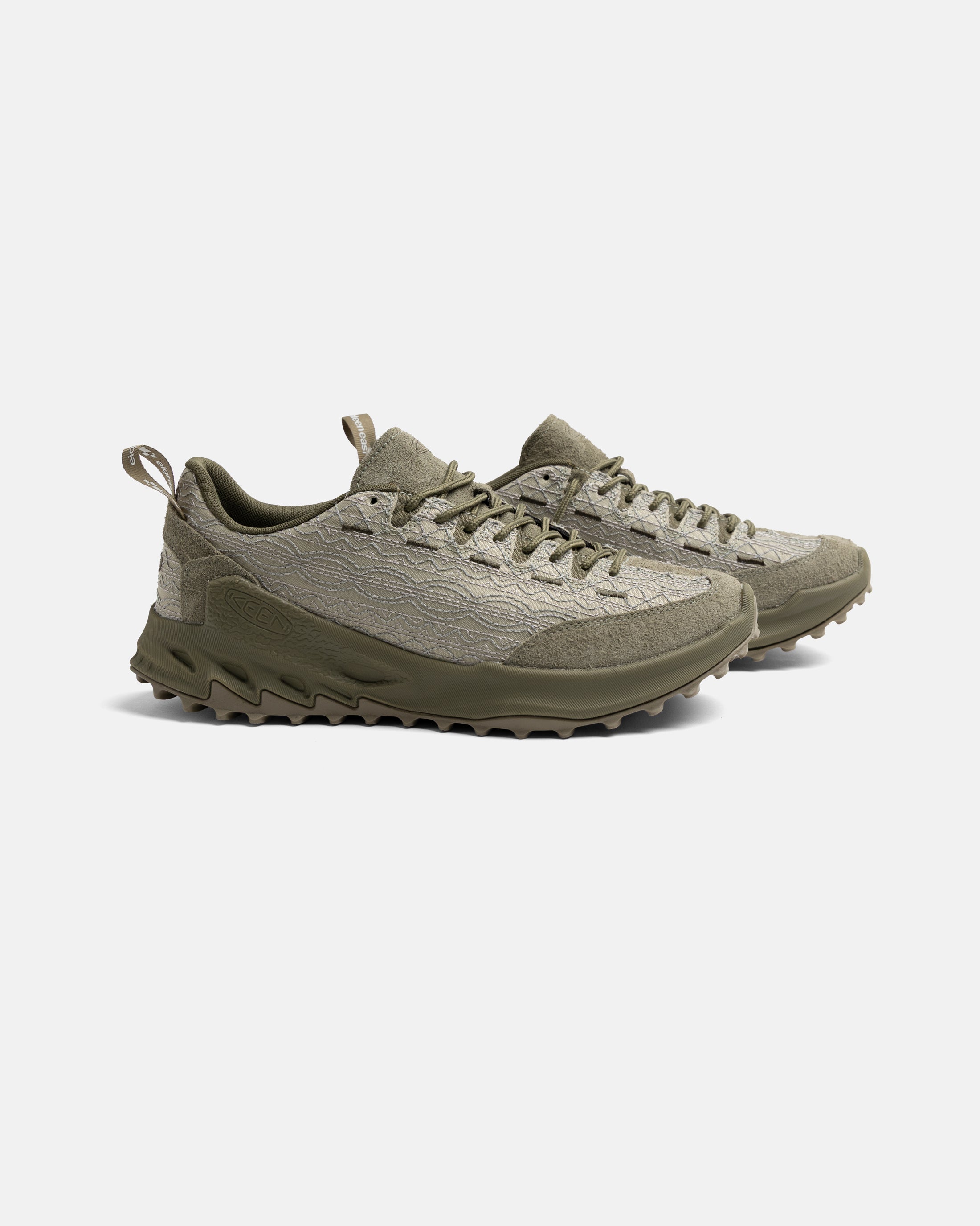 18 EAST x KEEN JASPER ZIONIC - ABBEY STONE / MERMAID / KALAMATA EMBROIDERED BALLISTIC NYLON AND SUEDE