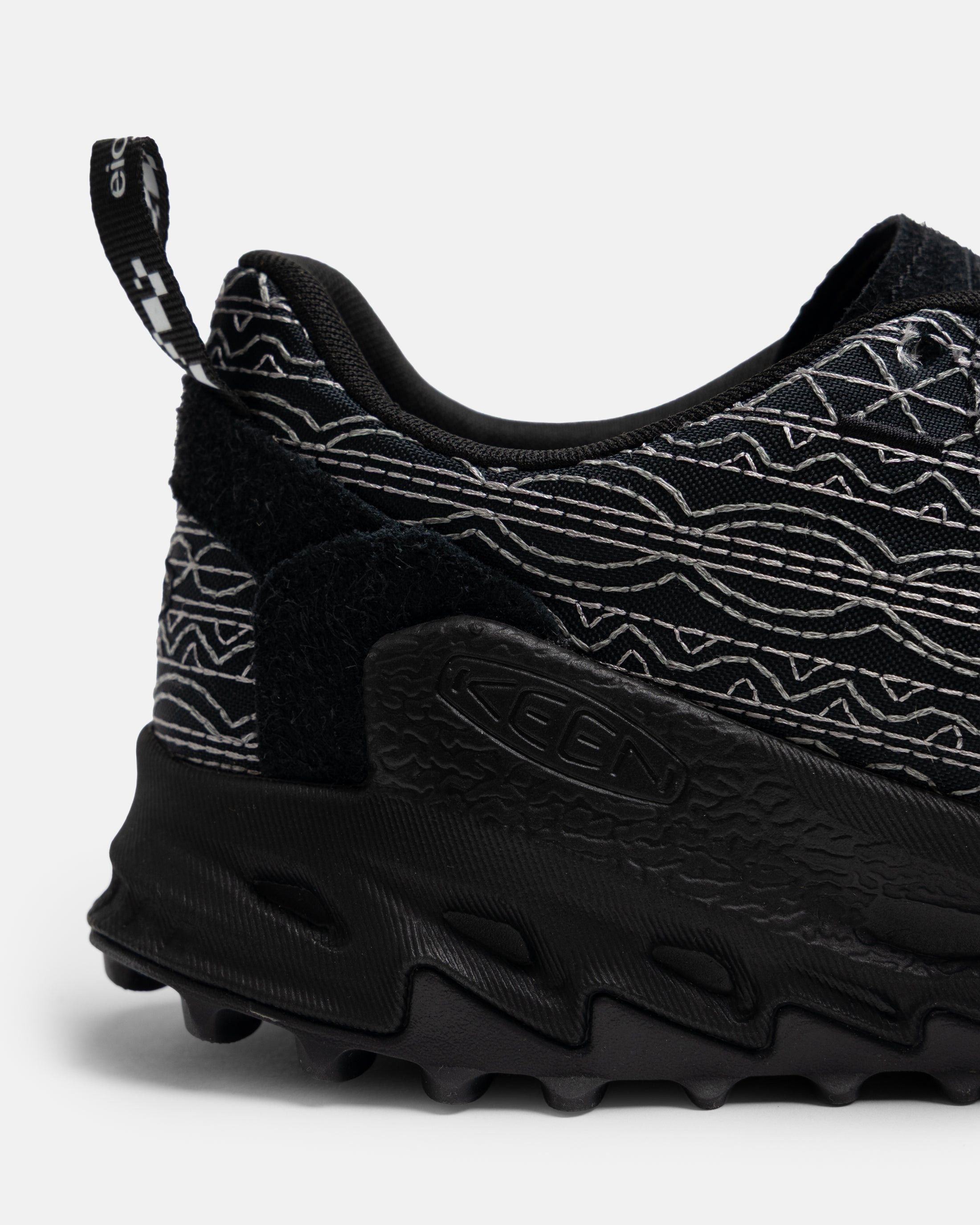 18 EAST x KEEN JASPER ZIONIC - BLACK / SILVER EMBROIDERED BALLISTIC NYLON AND SUEDE