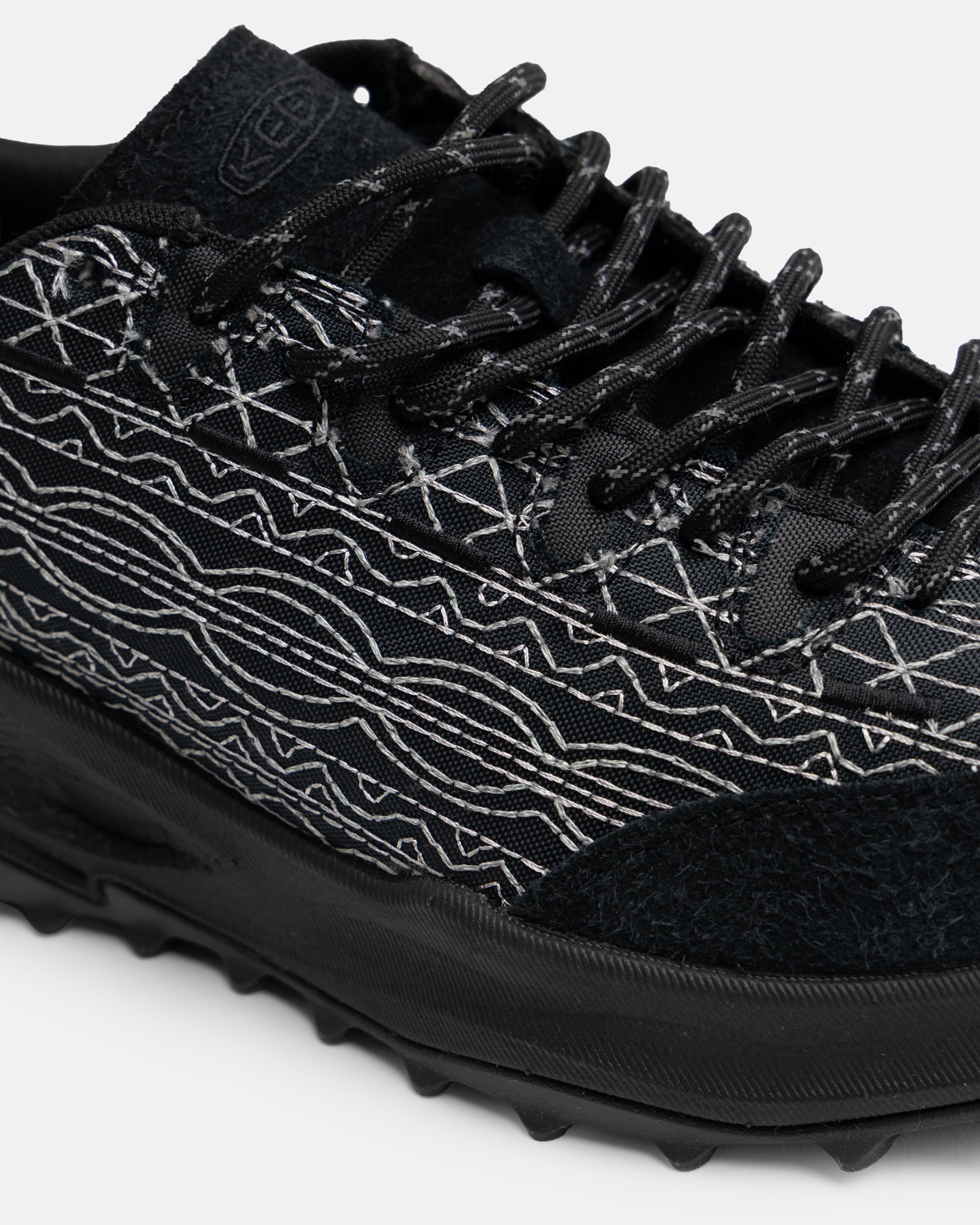 18 EAST x KEEN JASPER ZIONIC - BLACK / SILVER EMBROIDERED BALLISTIC NYLON AND SUEDE