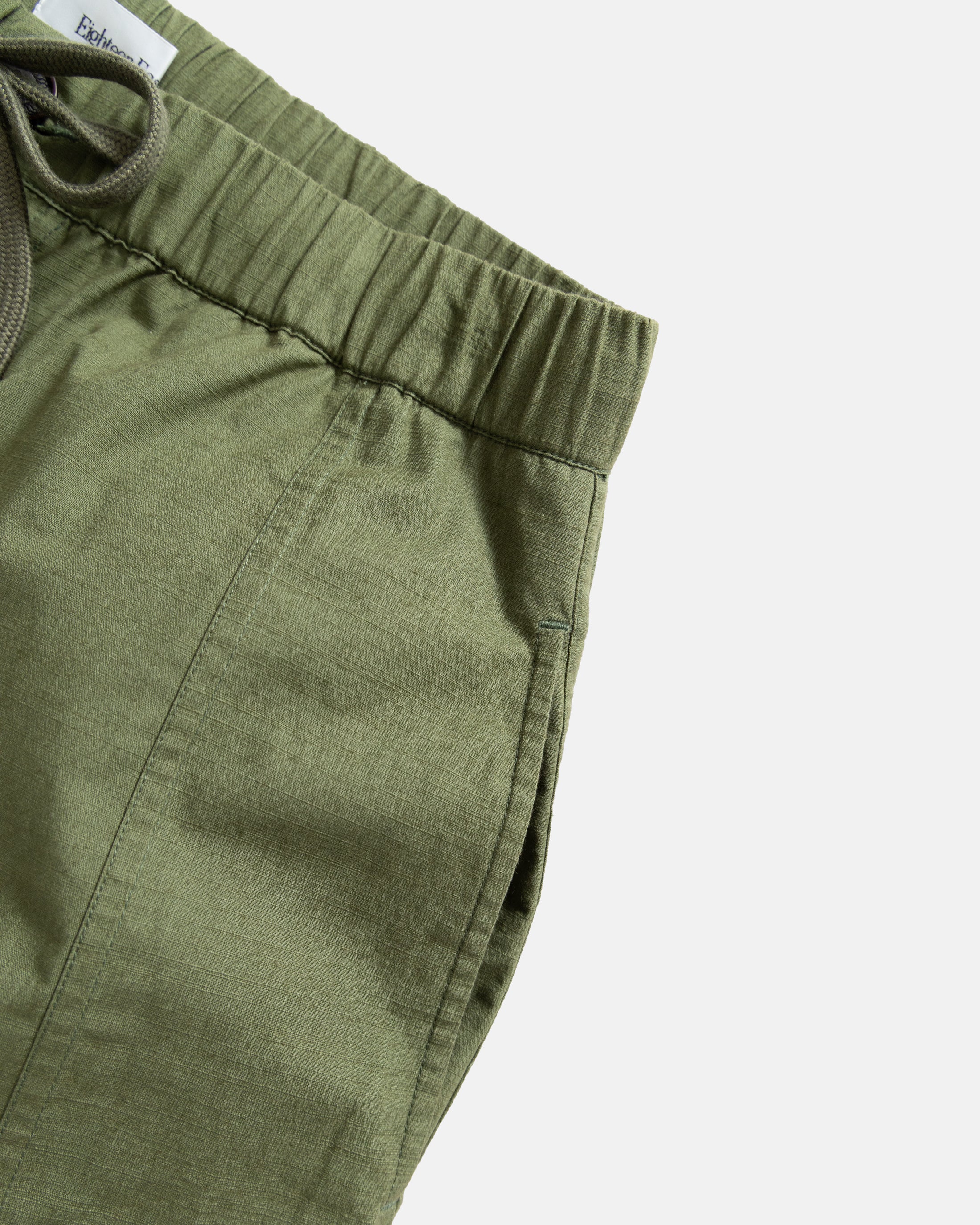 KADEN CARGO SHORT - COCKTAIL OLIVE COTTON MICRO RIPSTOP