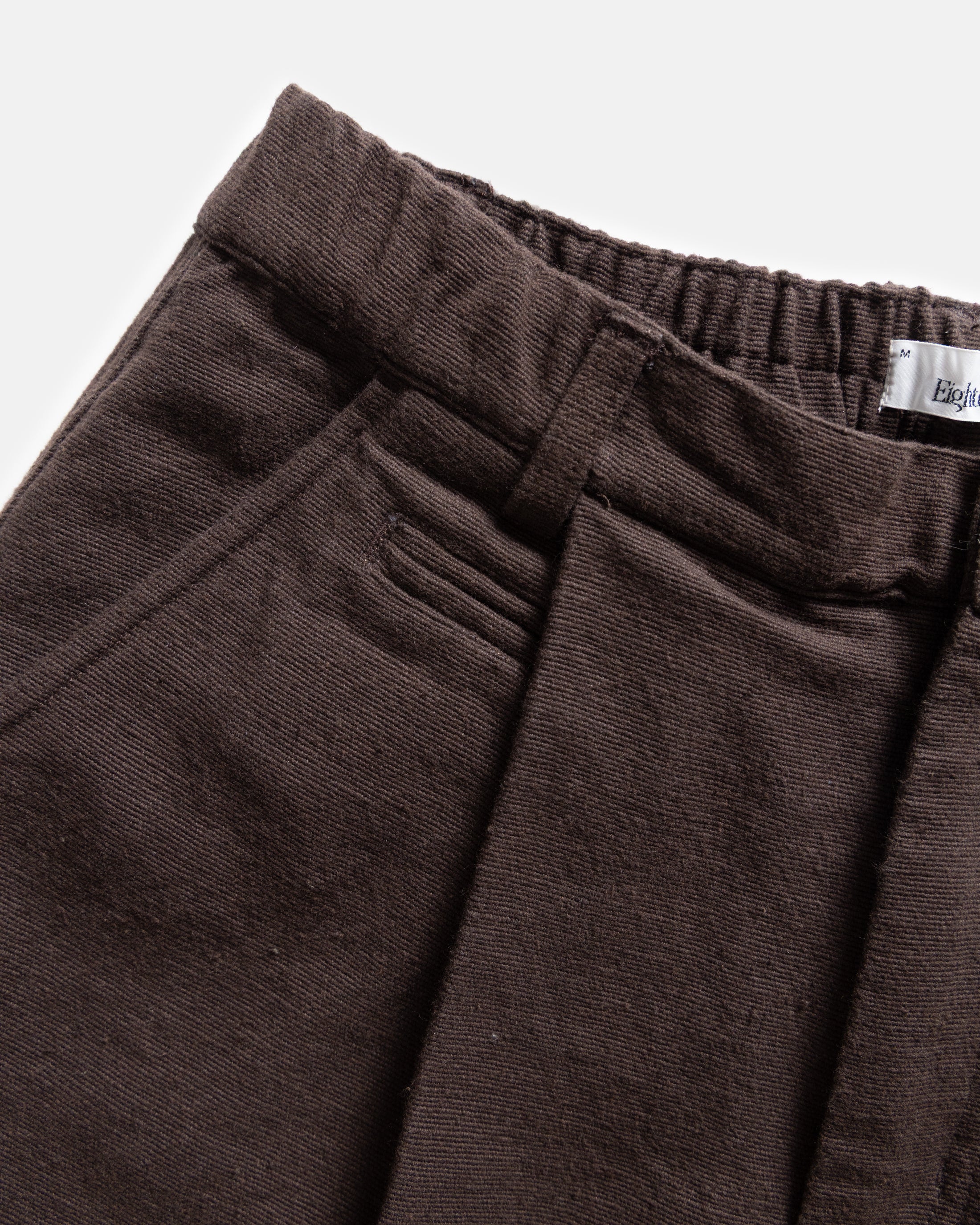 KELL PLEATED BIG PANT - CHOCOLATE TORTE HANDSPUN COTTON CANVAS