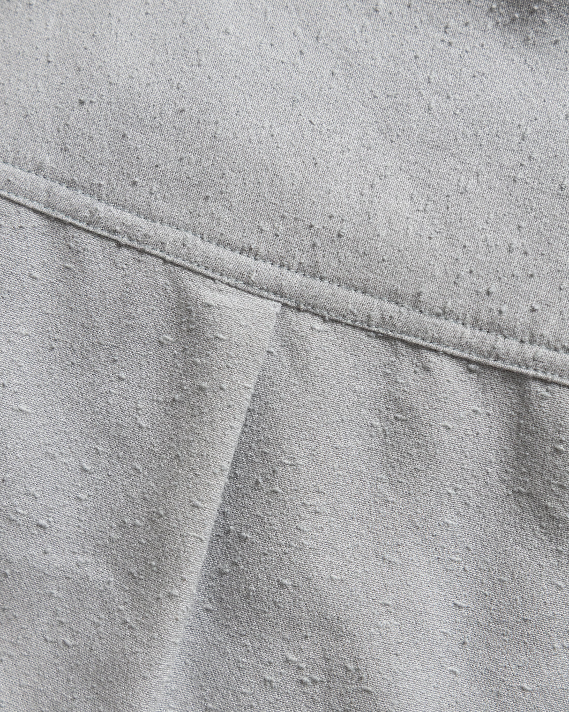 LS EASY WORK SHIRT - MIST GRAY "TECH SHANTUNG" BOUCLE