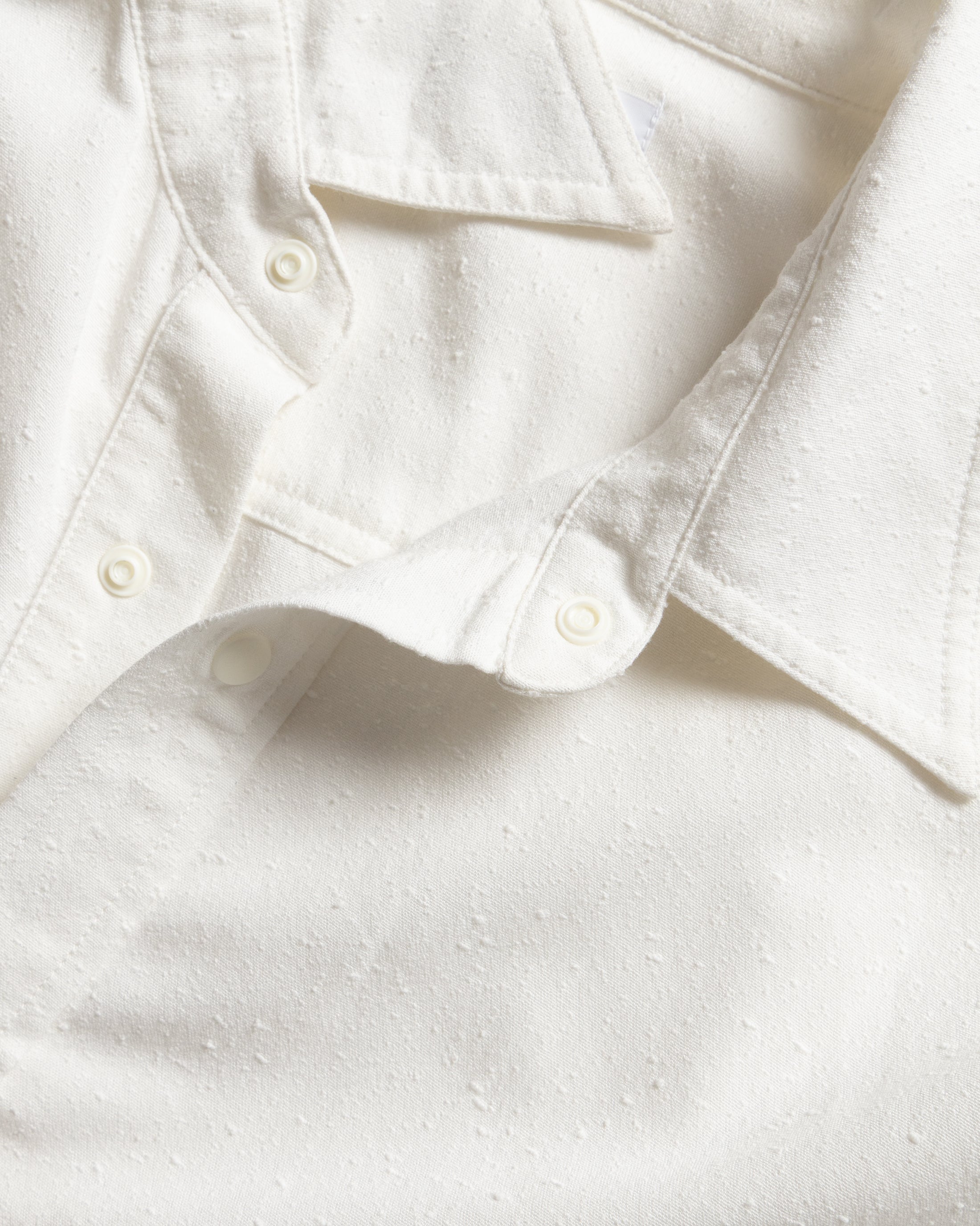 LS EASY WORK SHIRT - SALT "TECH SHANTUNG" BOUCLE