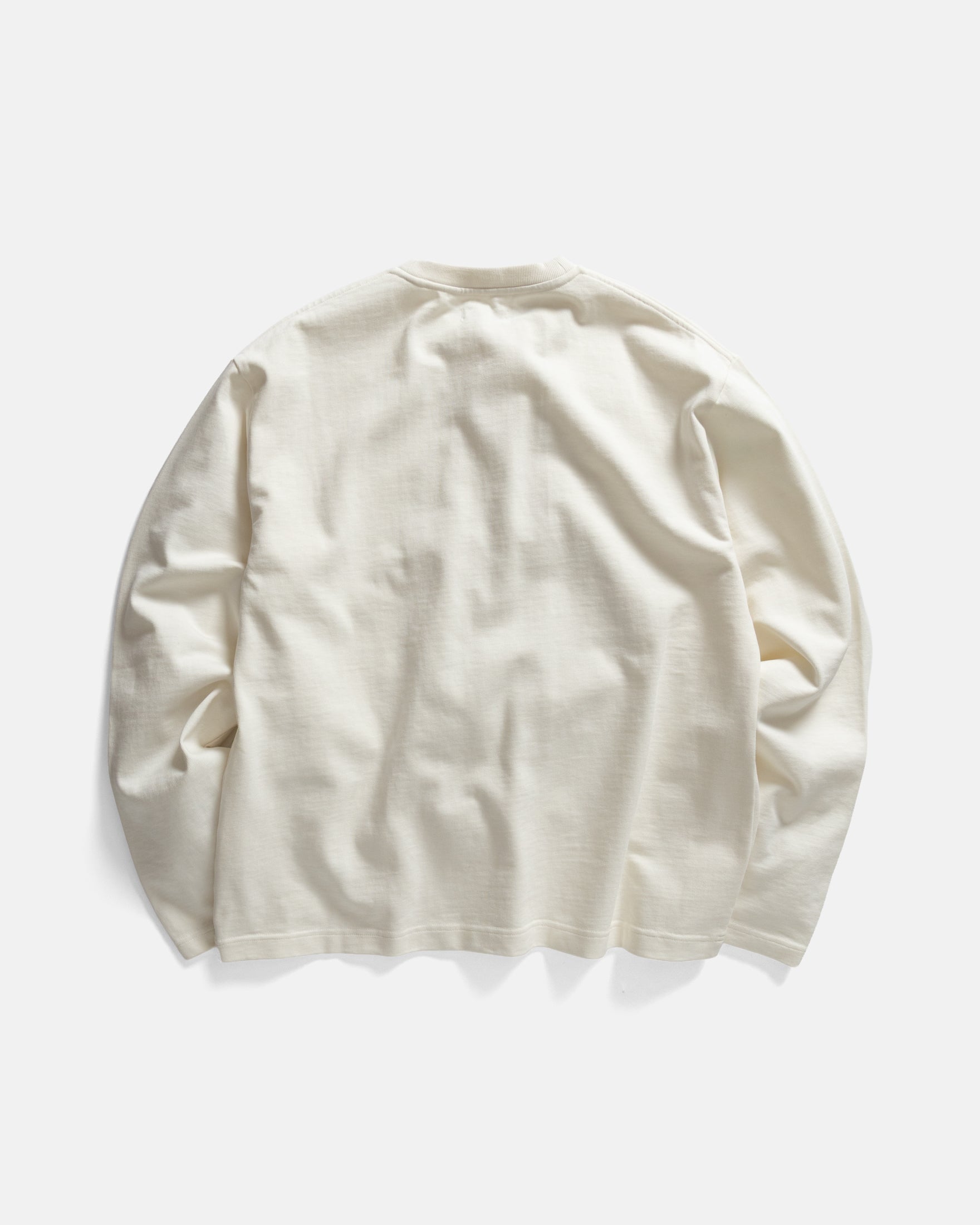 L/S MOORE HEAVYWEIGHT TEE - WHITE 12.25 oz. COTTON JERSEY