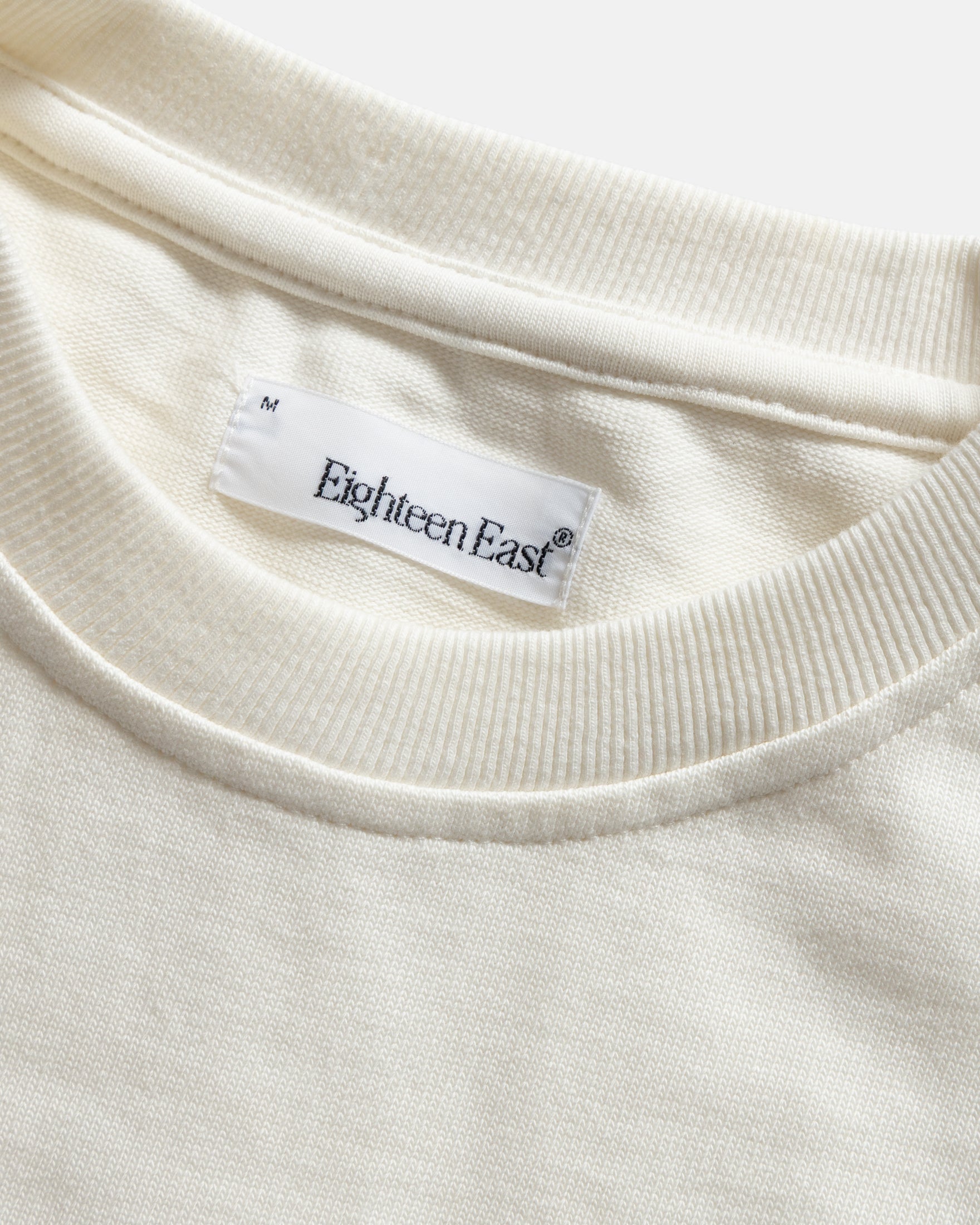 L/S MOORE HEAVYWEIGHT TEE - WHITE 12.25 oz. COTTON JERSEY