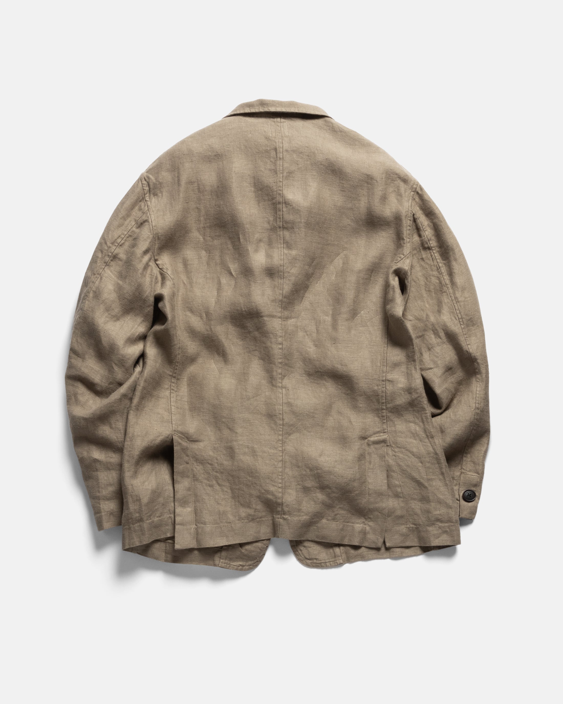 BRERA SINGLE BREASTED BLAZER - FALLEN ROCK LINEN TWILL