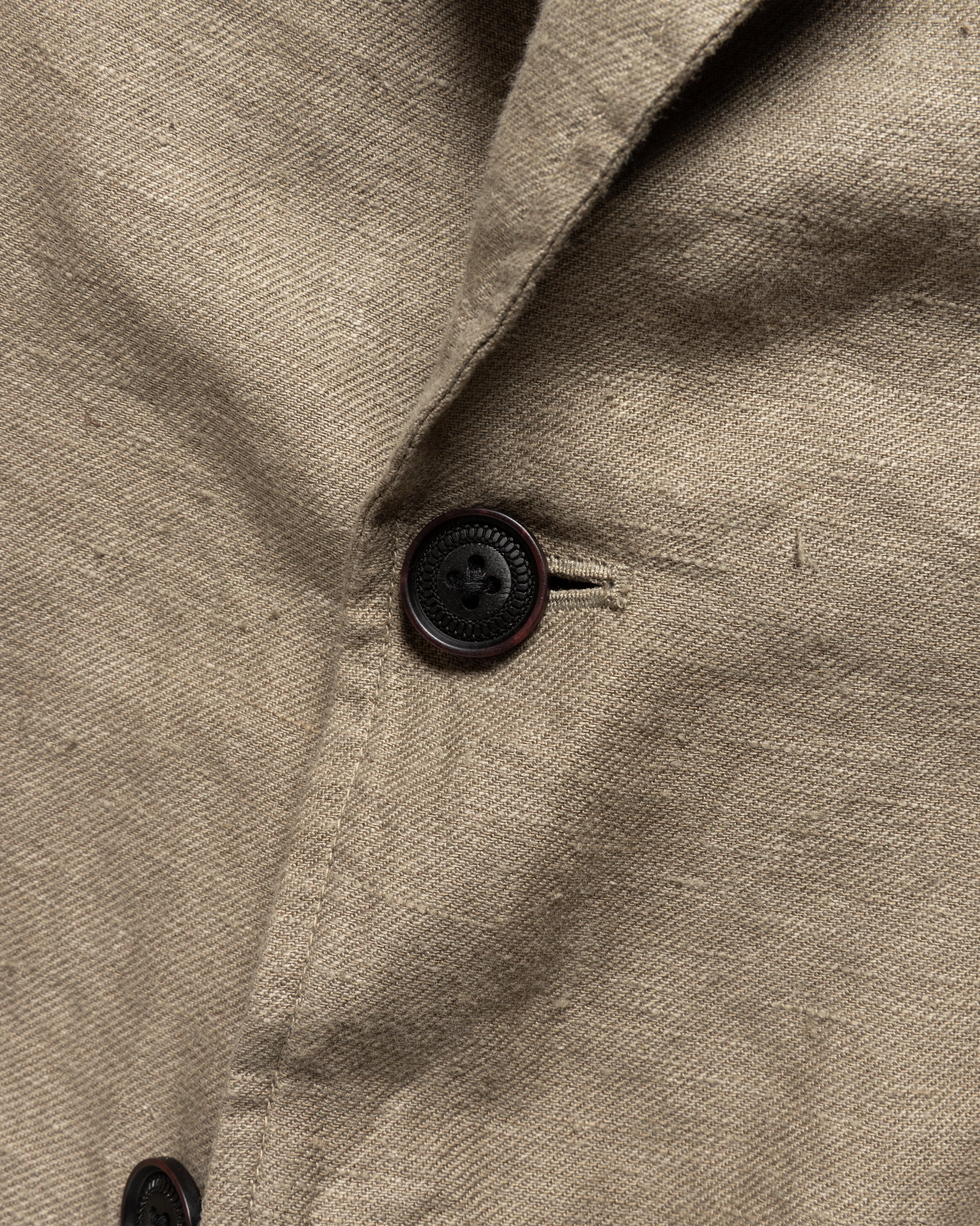 BRERA SINGLE BREASTED BLAZER - FALLEN ROCK LINEN TWILL