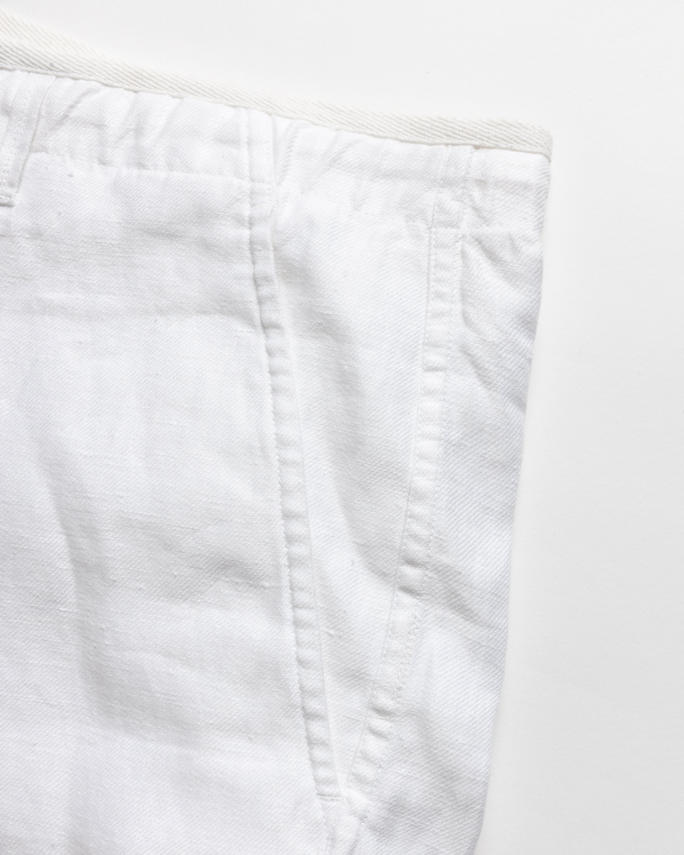 SHELTER CAMP SHORTS - WHITE LINEN TWILL