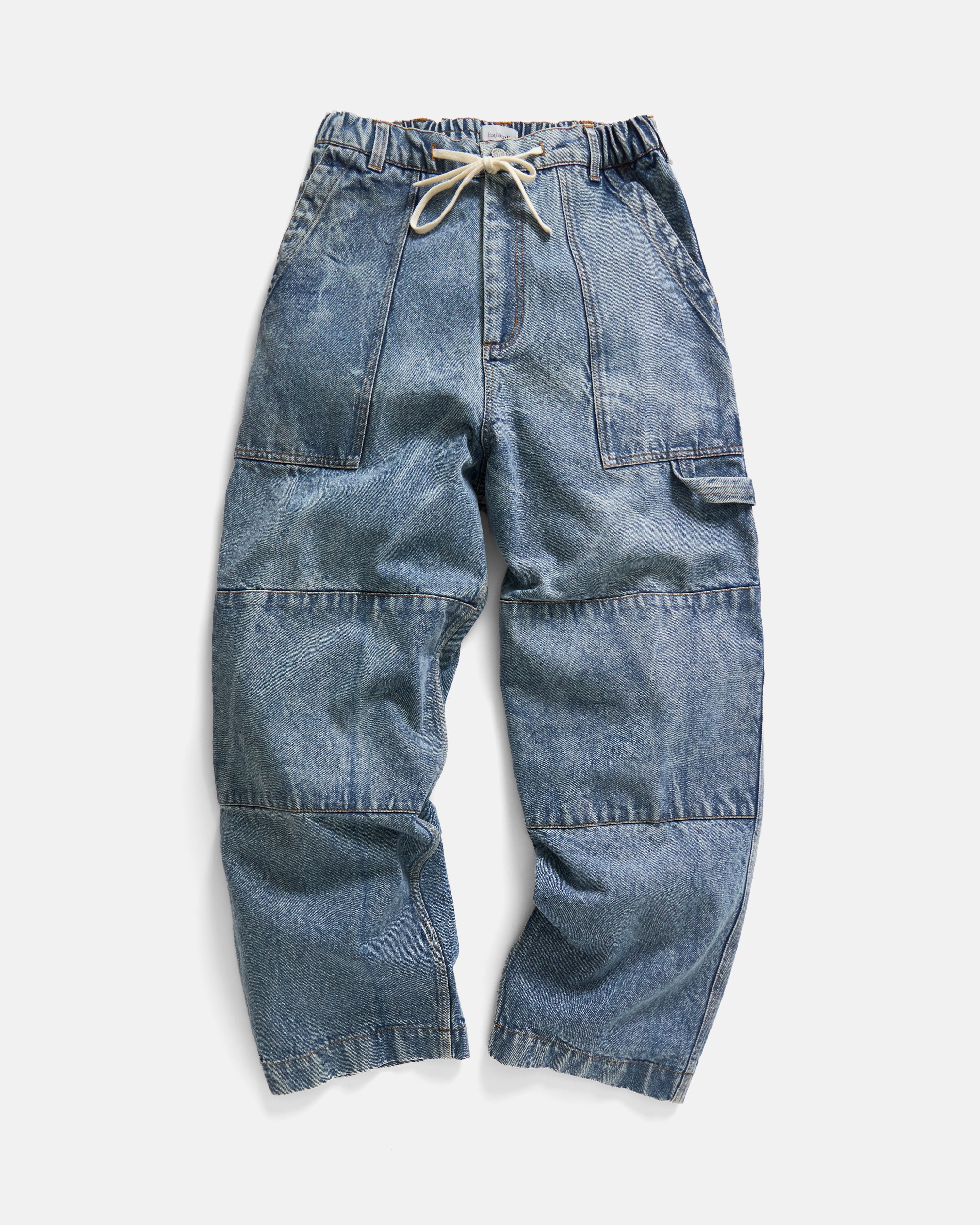 LOTUS CARPENTER JEANS - 13 oz. STONEWASHED INDIAN DENIM