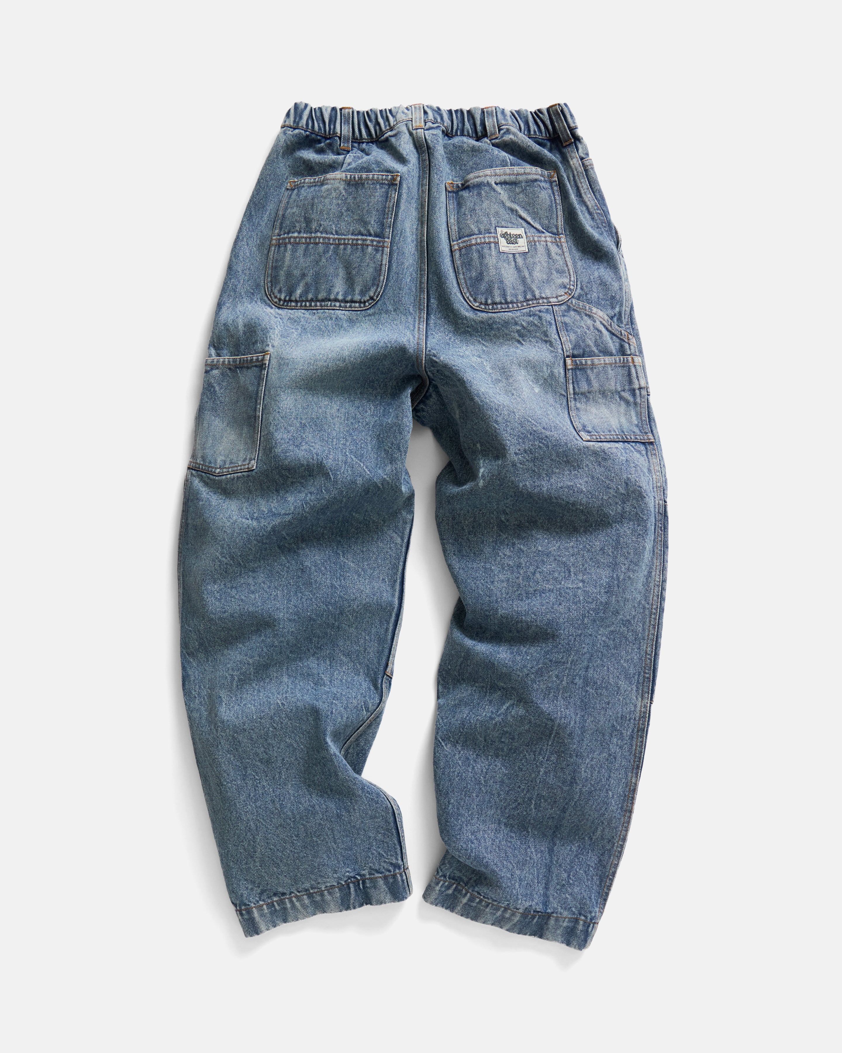 LOTUS CARPENTER JEANS - 13 oz. STONEWASHED INDIAN DENIM – 18 East
