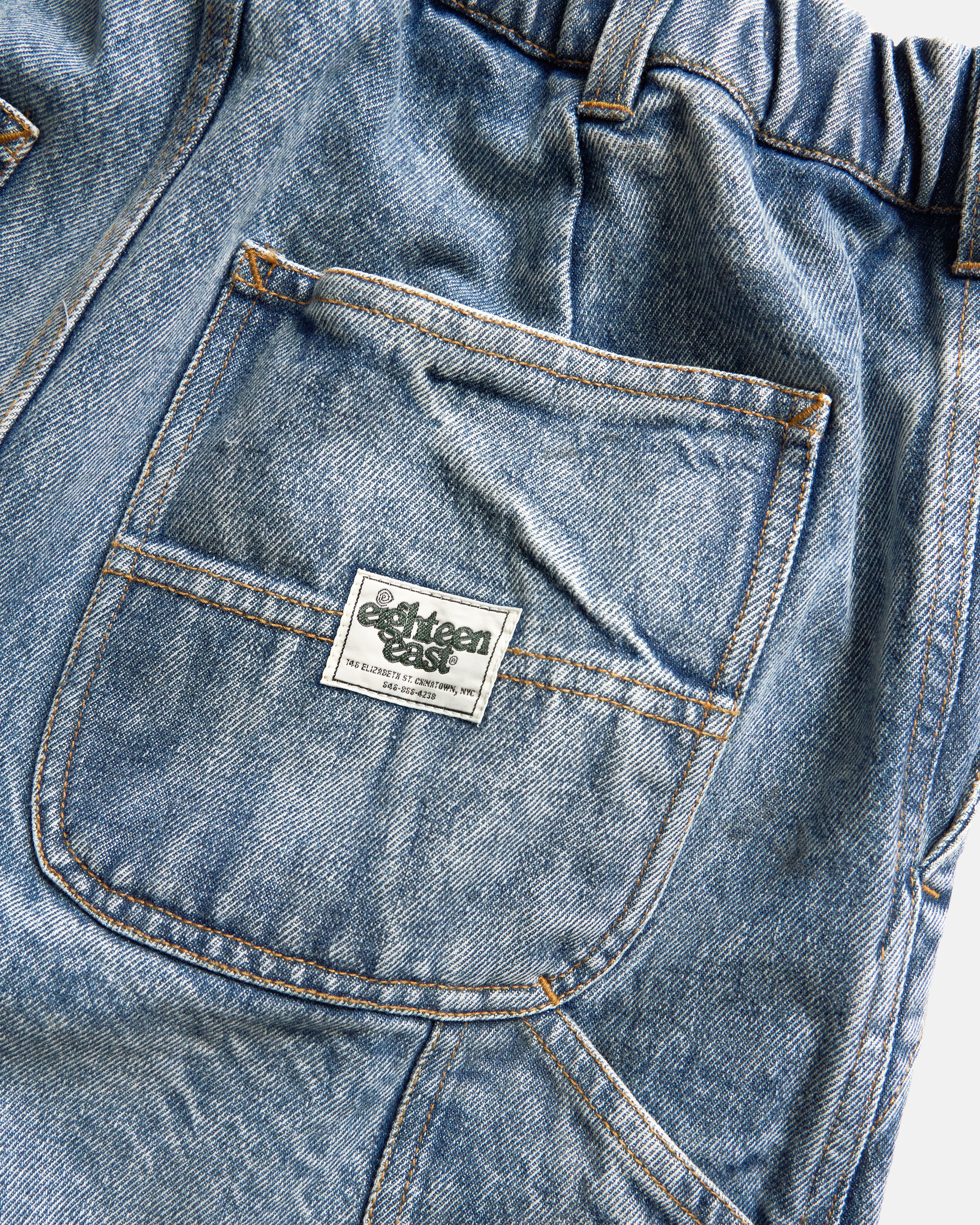 LOTUS CARPENTER JEANS - 13 oz. STONEWASHED INDIAN DENIM