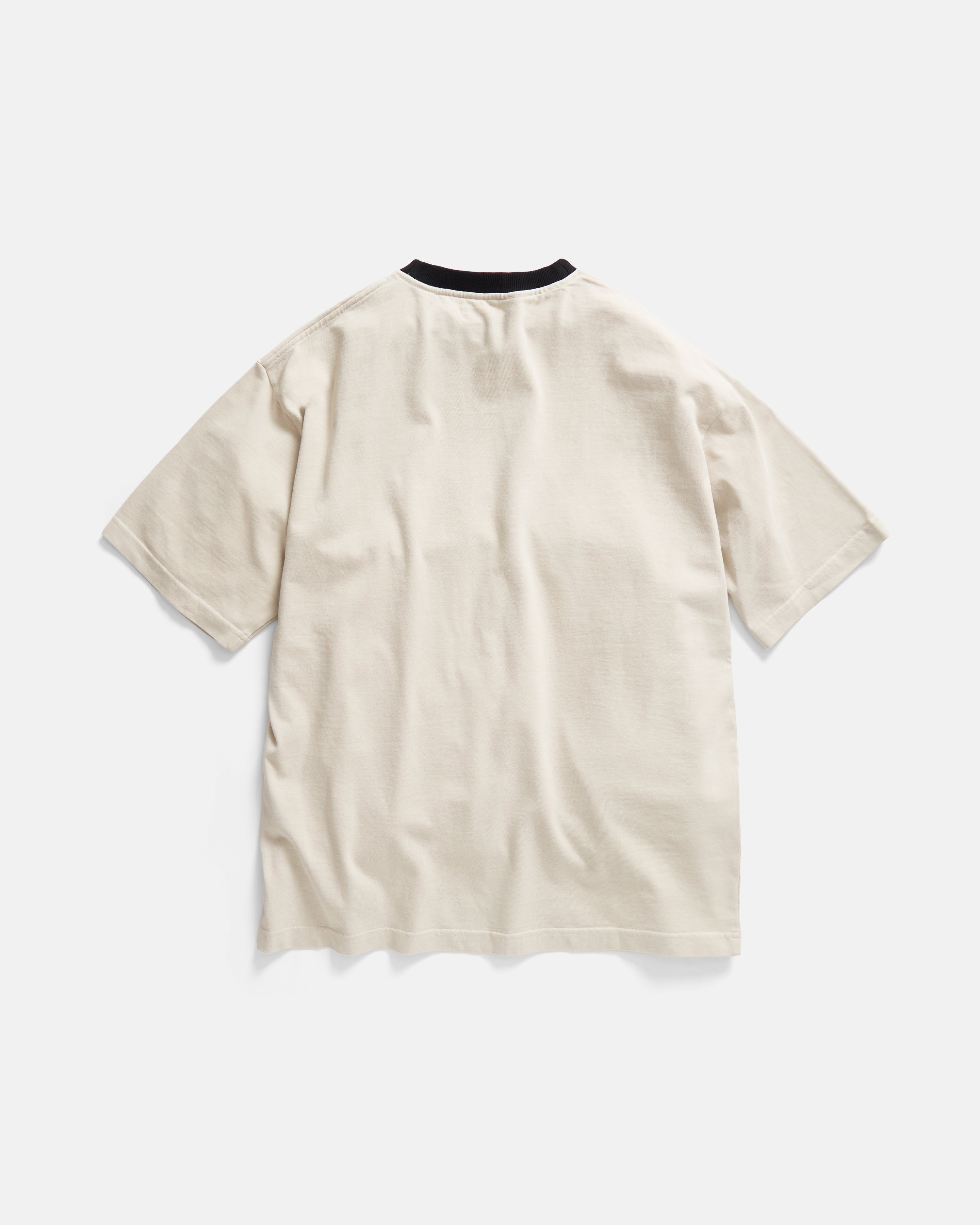 MACOMBER RINGER TEE - SALT / WASHED BLACK 7.75 oz. ALL SEASON COTTON JERSEY