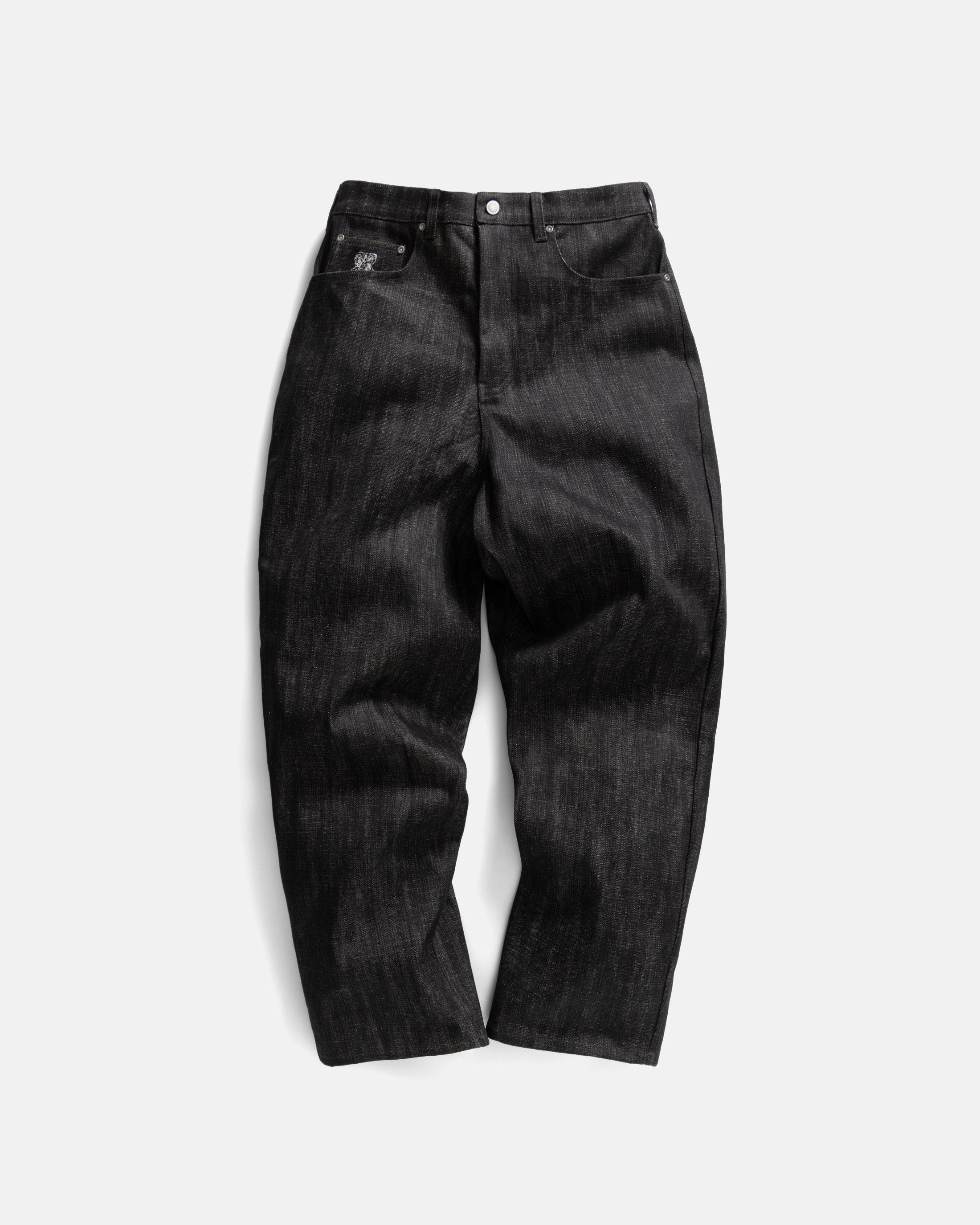 MATTEO FIVE POCKET JEANS - BLACK 13 oz. INDIAN RAW DENIM