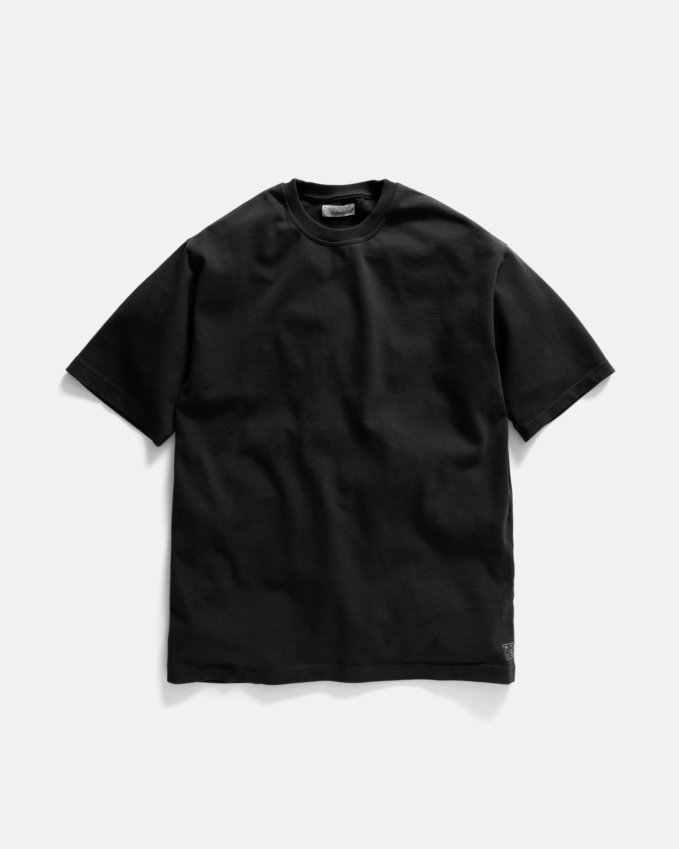 MOORE HEAVYWEIGHT TEE - BLACK 12.25 oz. COTTON JERSEY