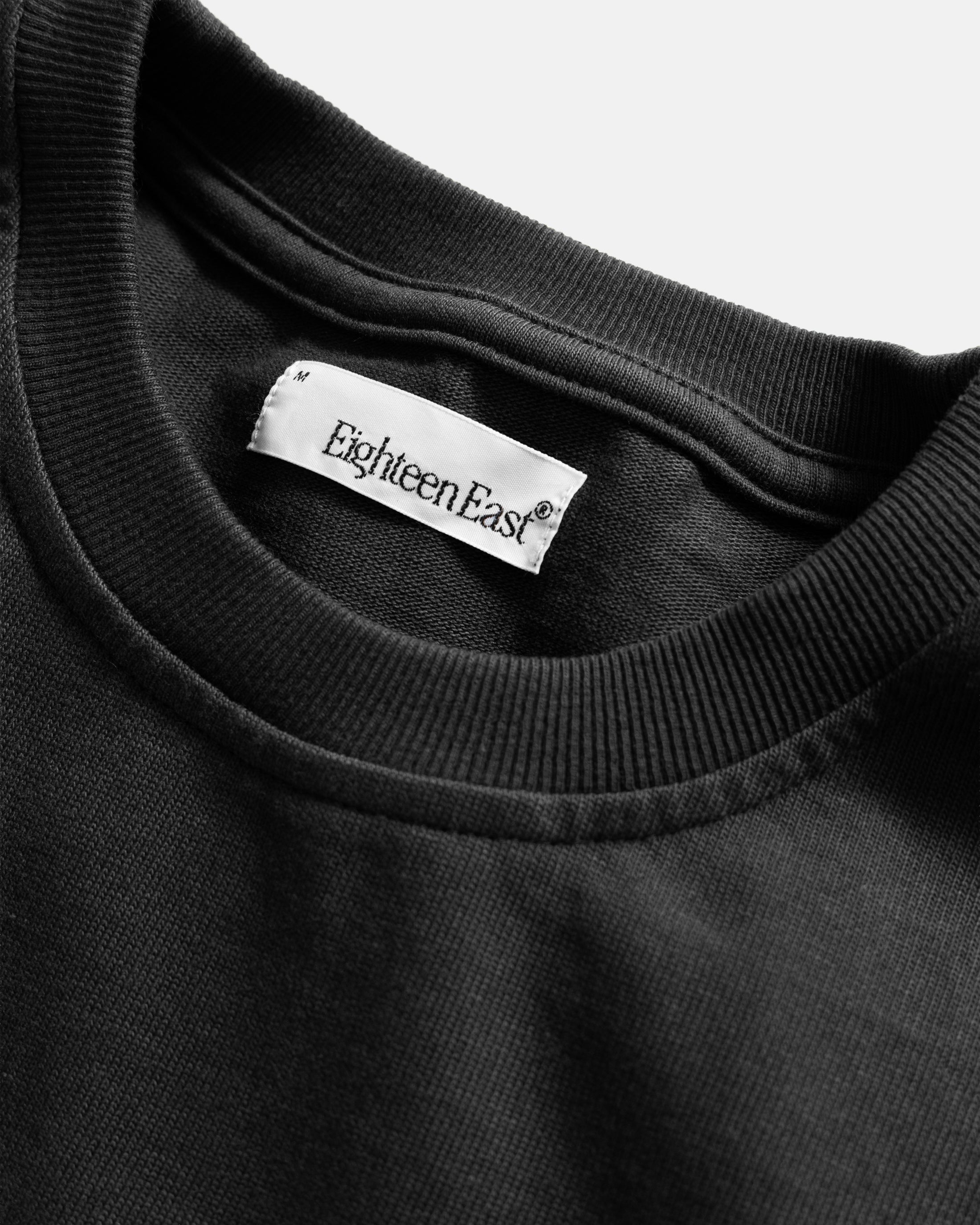 MOORE HEAVYWEIGHT TEE - BLACK 12.25 oz. COTTON JERSEY