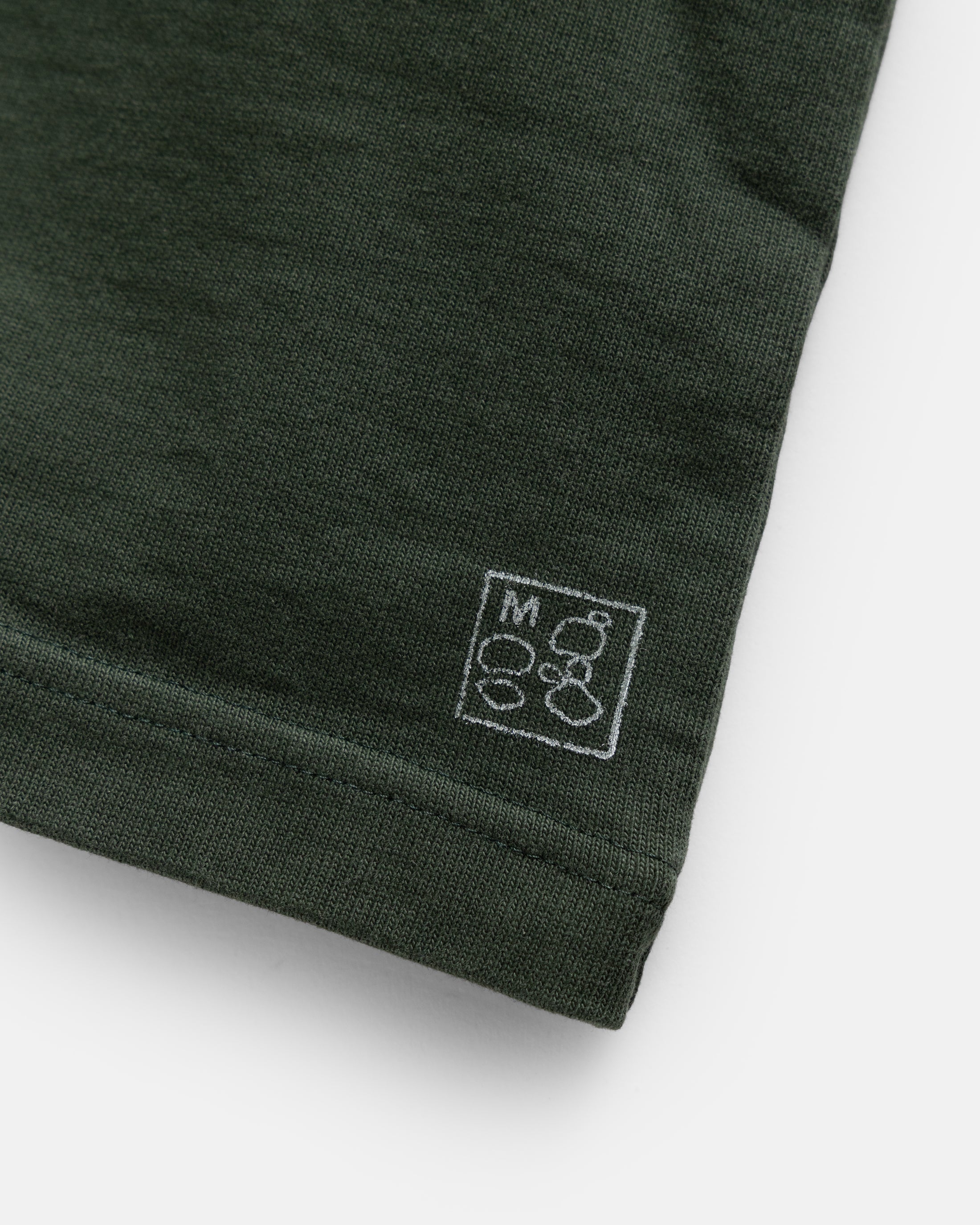 MOORE HEAVYWEIGHT TEE - HUNTER 12.25 oz. COTTON JERSEY