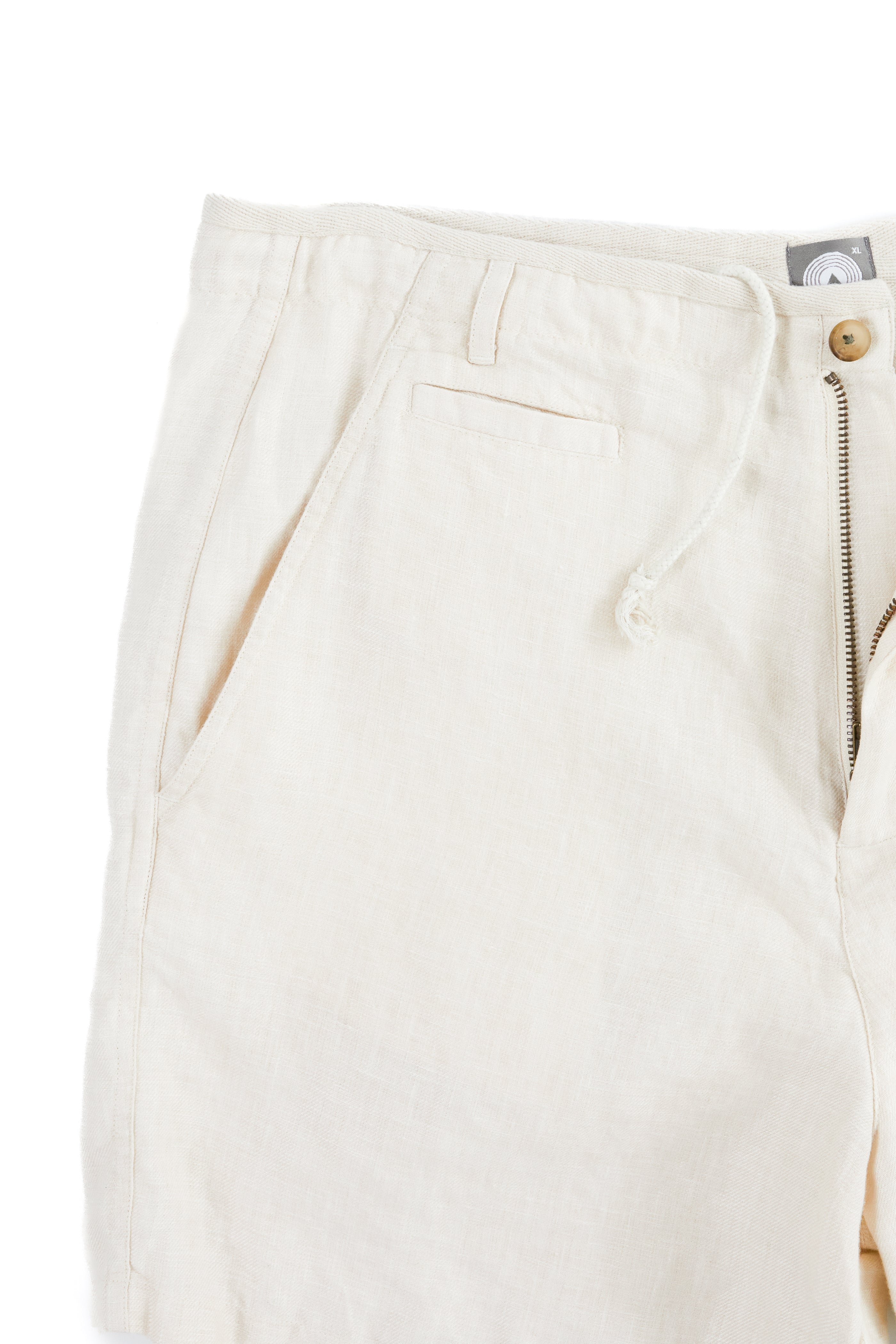 SHELTER CAMP SHORTS - NATURAL LINEN TWILL