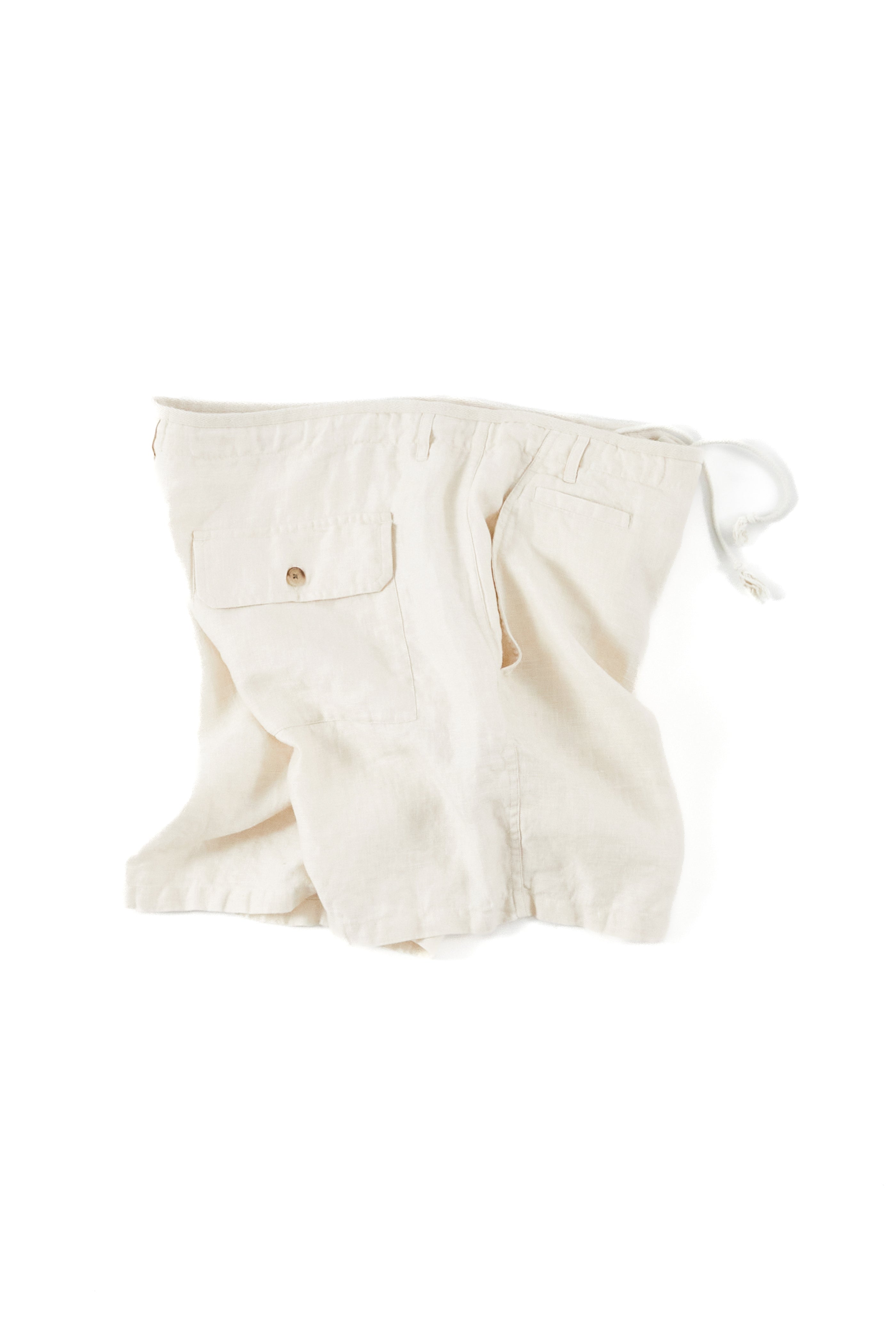 SHELTER CAMP SHORTS - NATURAL LINEN TWILL