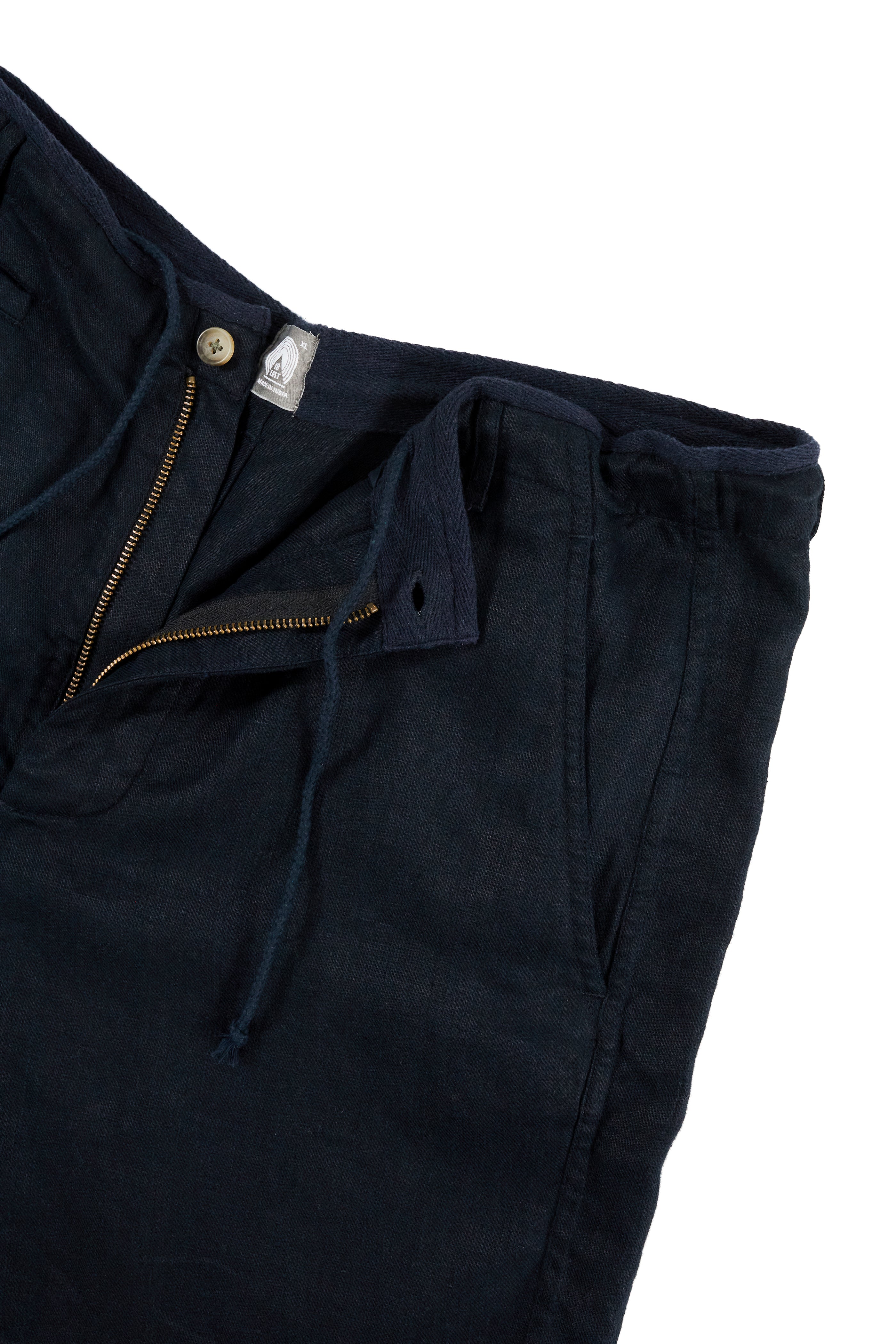 SHELTER SHORTS - NAVY LINEN TWILL – 18 East